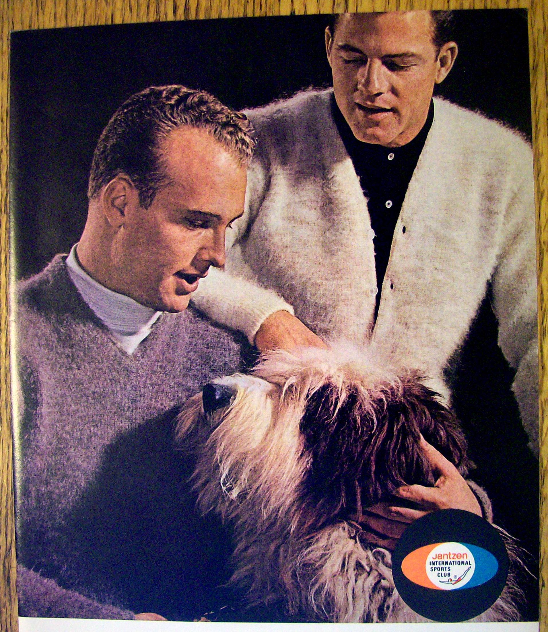 1963 Jantzen with Frank Gifford and Paul Hornung
