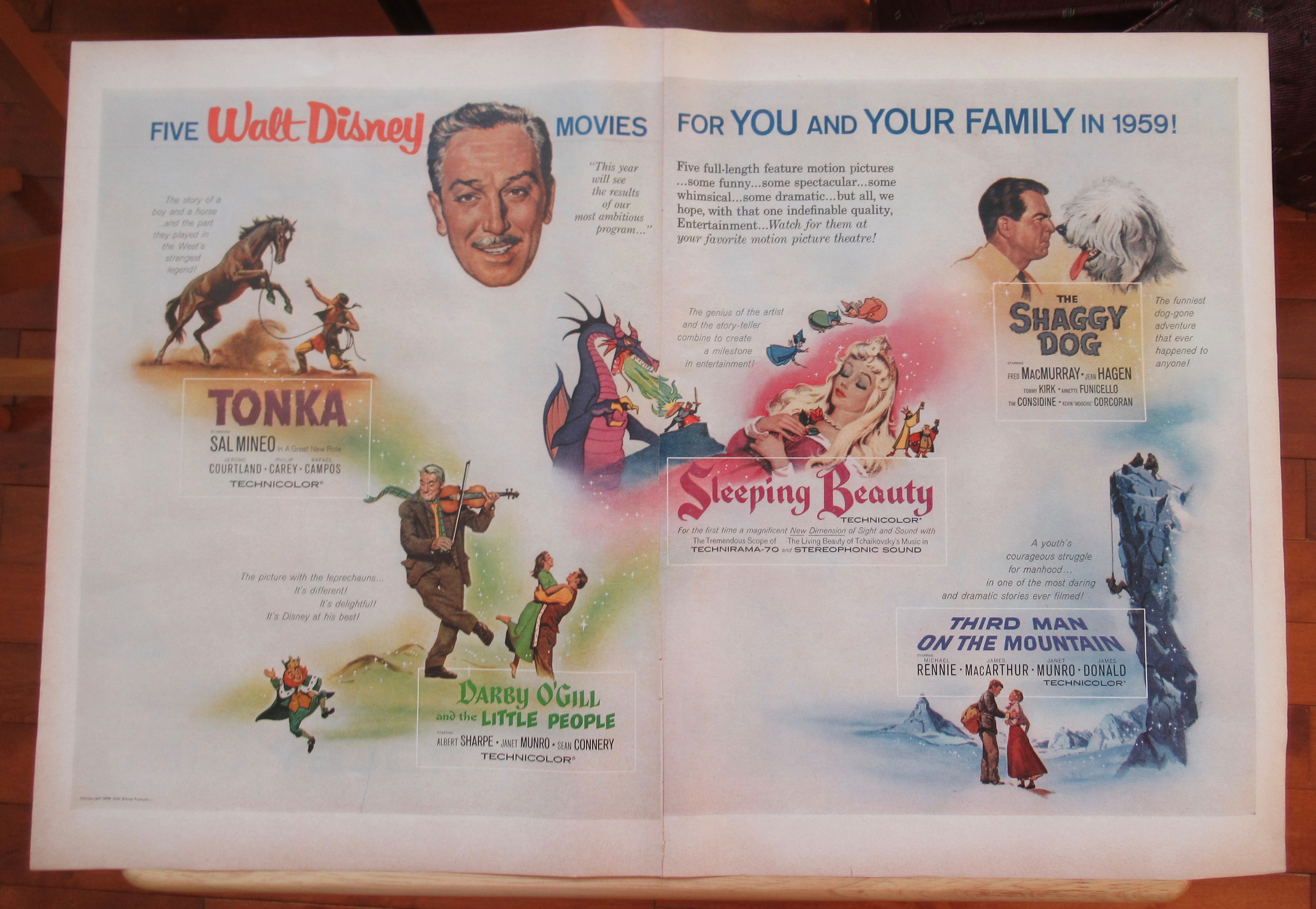 1958 Walt Disney's Five Movies with Tonka, Darby O'Gill