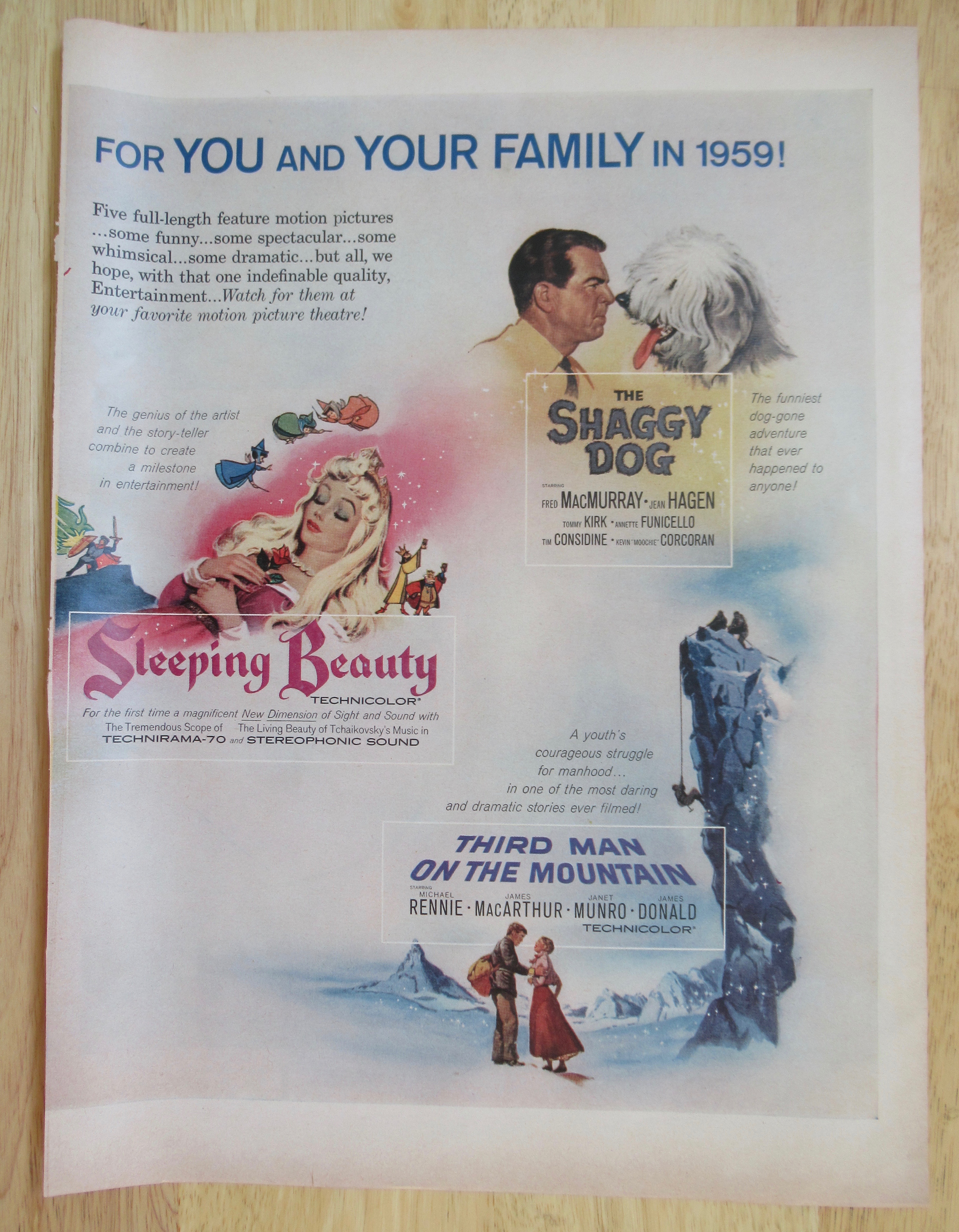 1958 Walt Disney's Five Movies with Tonka, Darby O'Gill