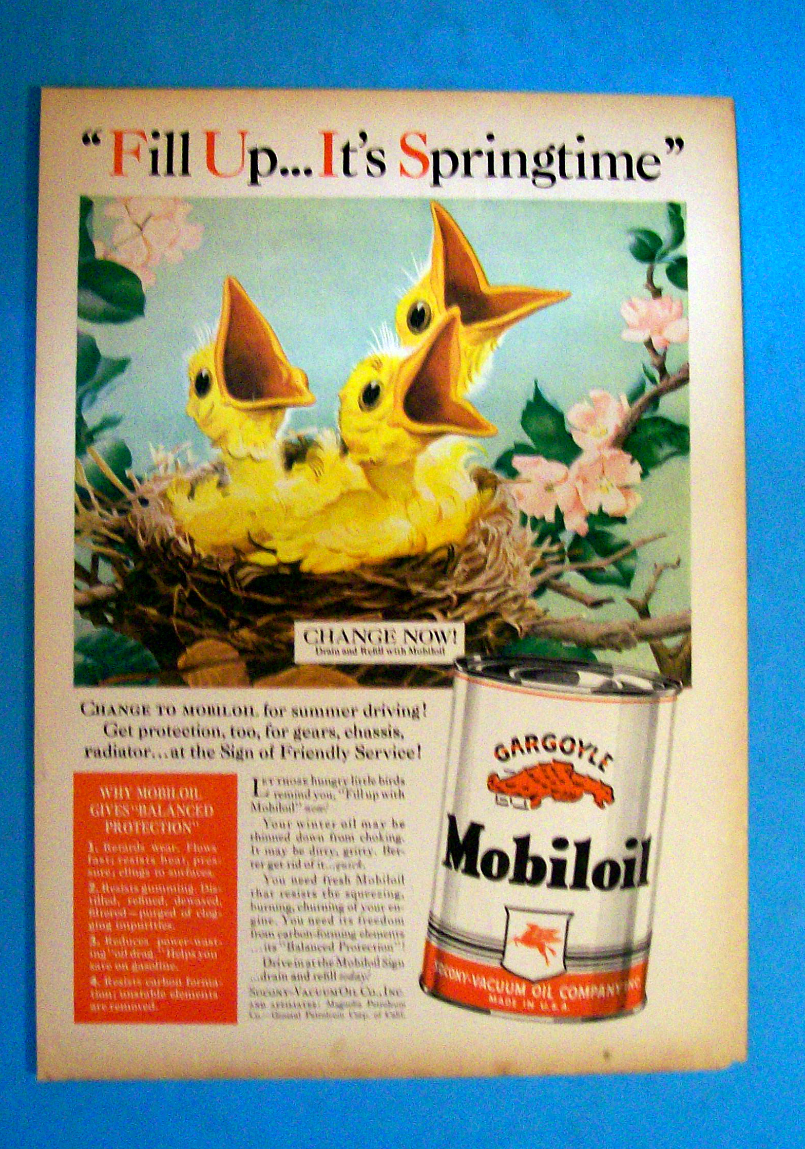 Vintage Ad: 1940 Mobil Oil