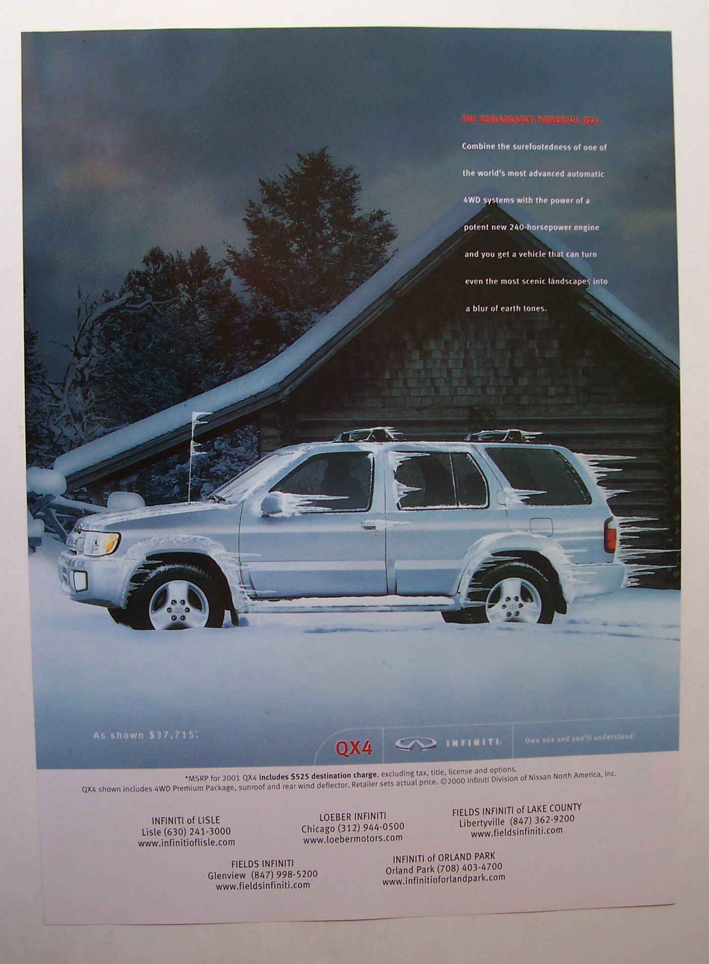 Vintage Ad: 2001 Infiniti  QX4