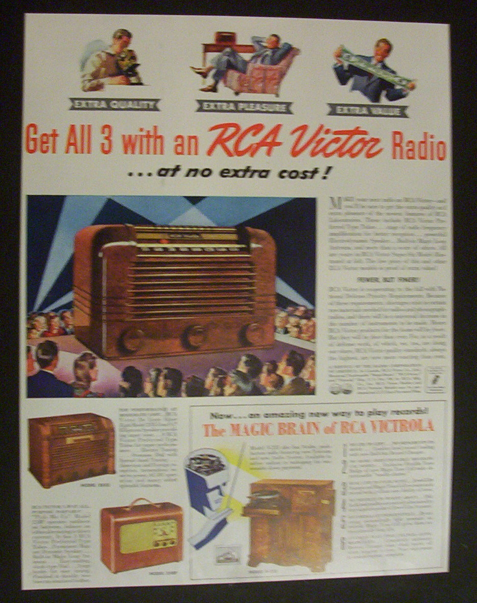 Vintage Ad: 1941 RCA Victor Radio