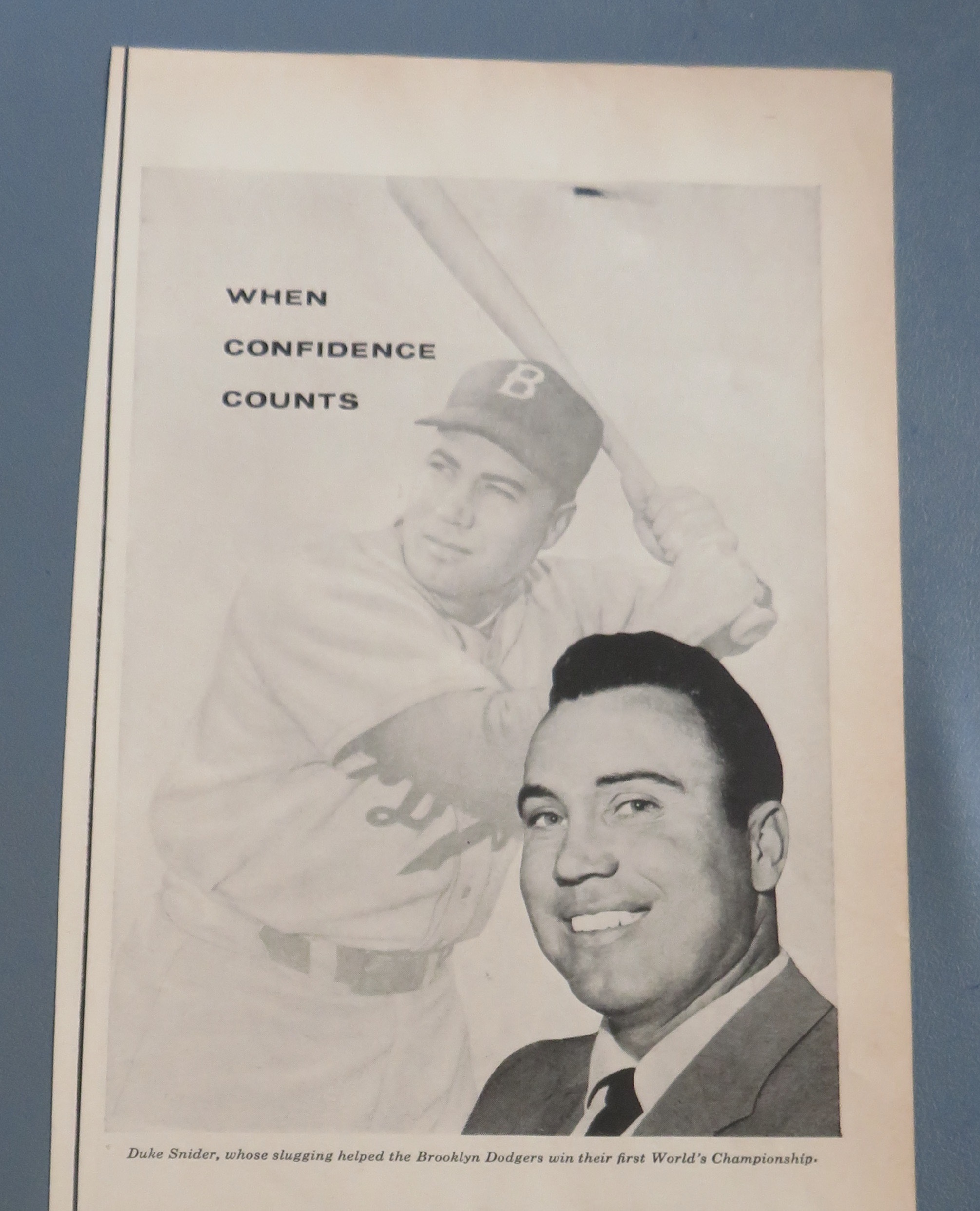 1956 Wildroot Cream Oil w/Brooklyn Dodger's Duke Snider