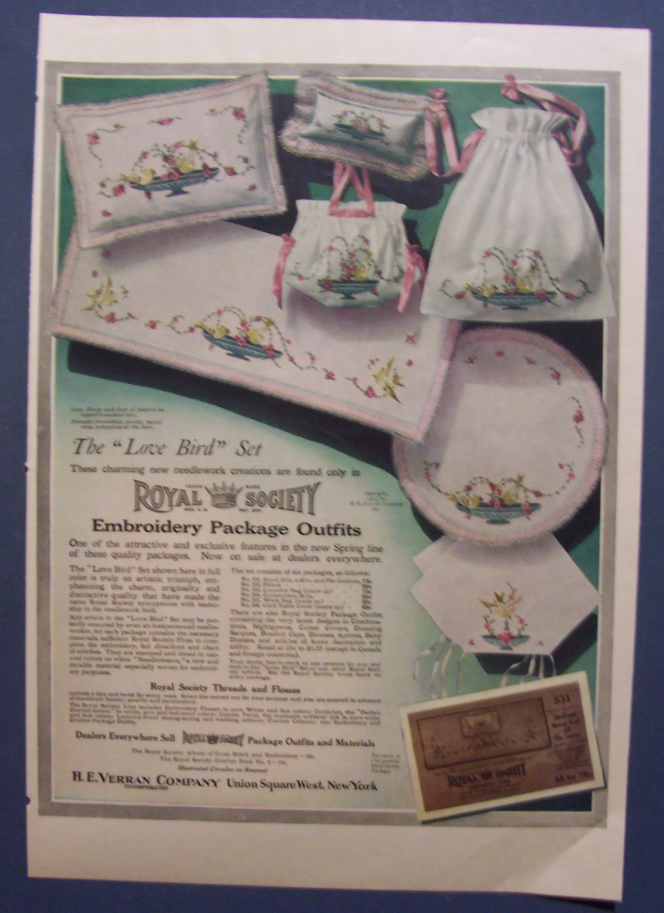 1916  Royal  Society  Embroidery  Package  Outfits