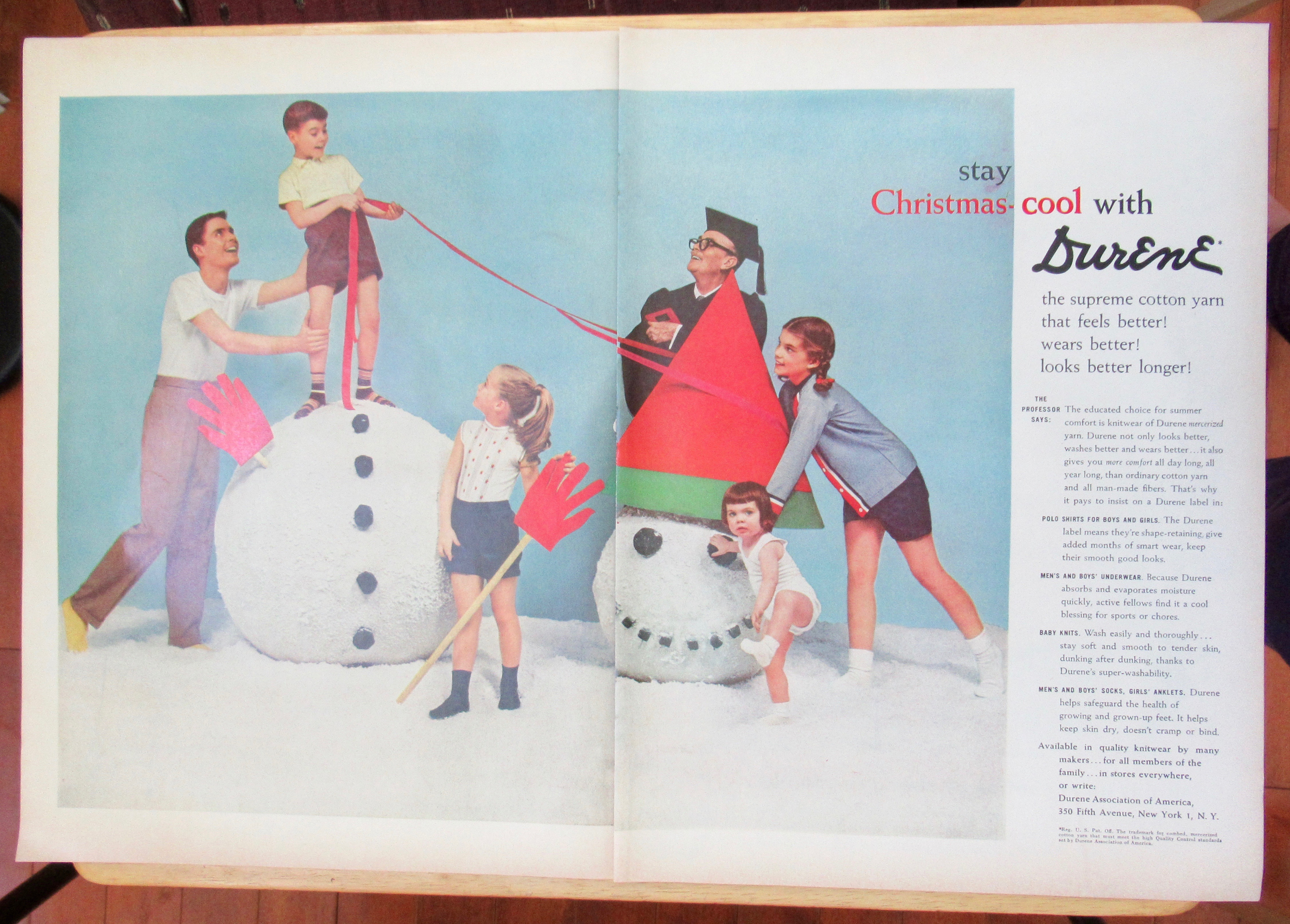 1957 Durene Yarn with Christmas Cool