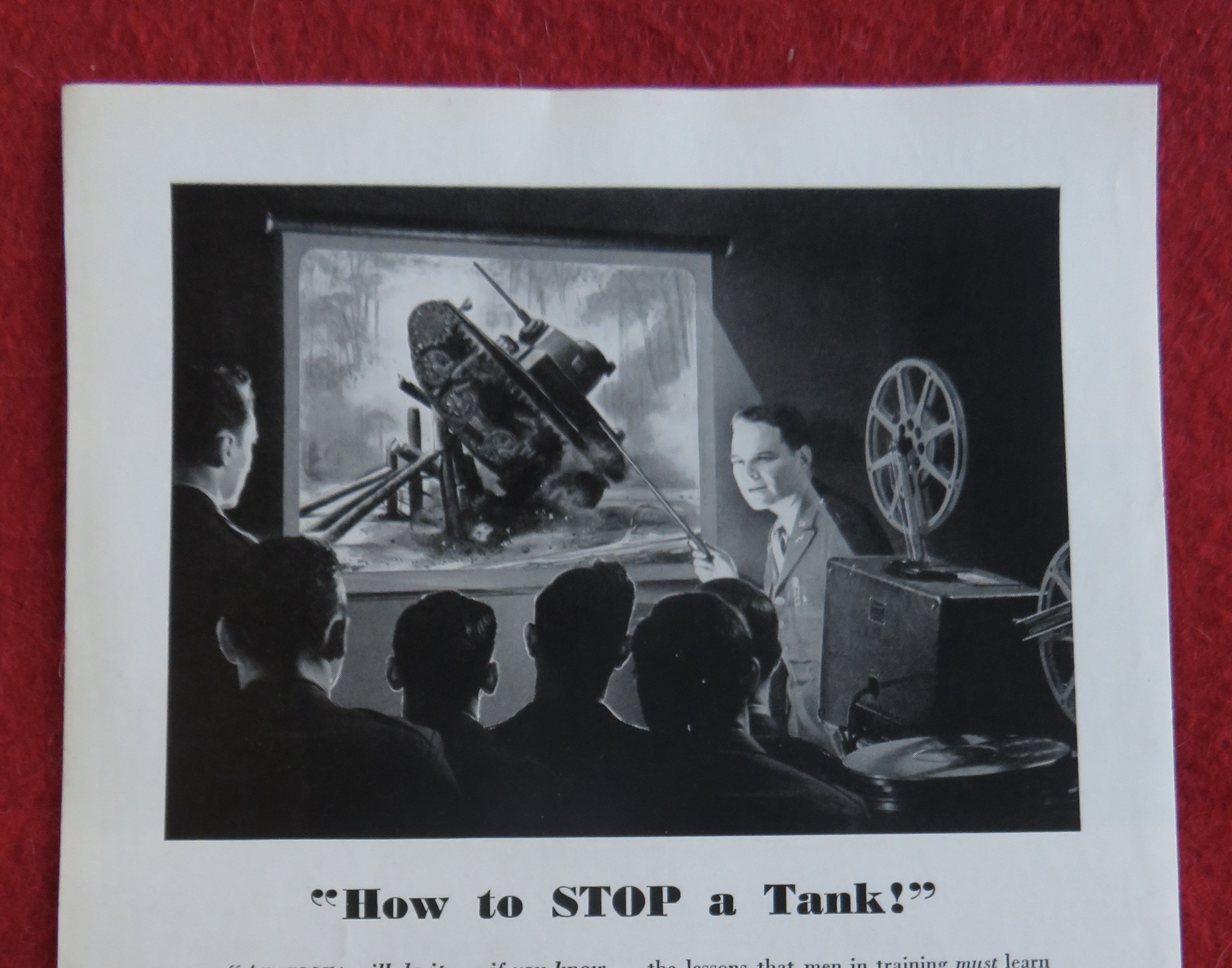 1944 Bell & Howell with Soldiers Watching Film