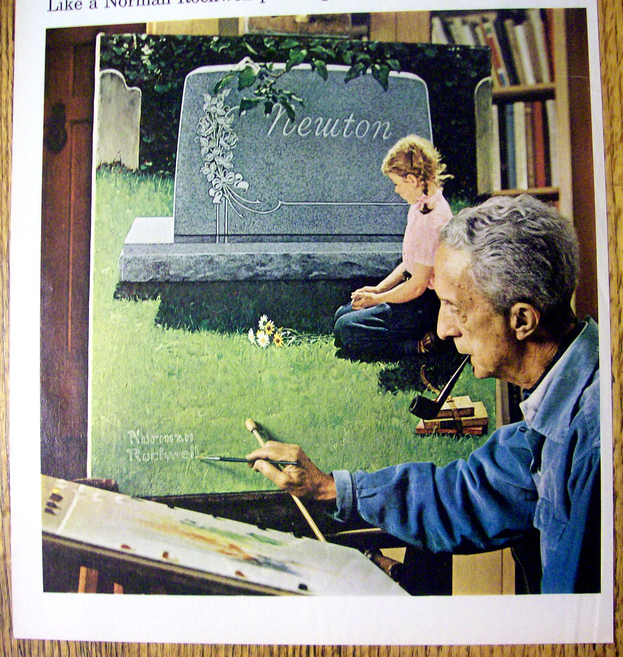 1966 Sealmark Rock of Ages Memorials by Norman Rockwell