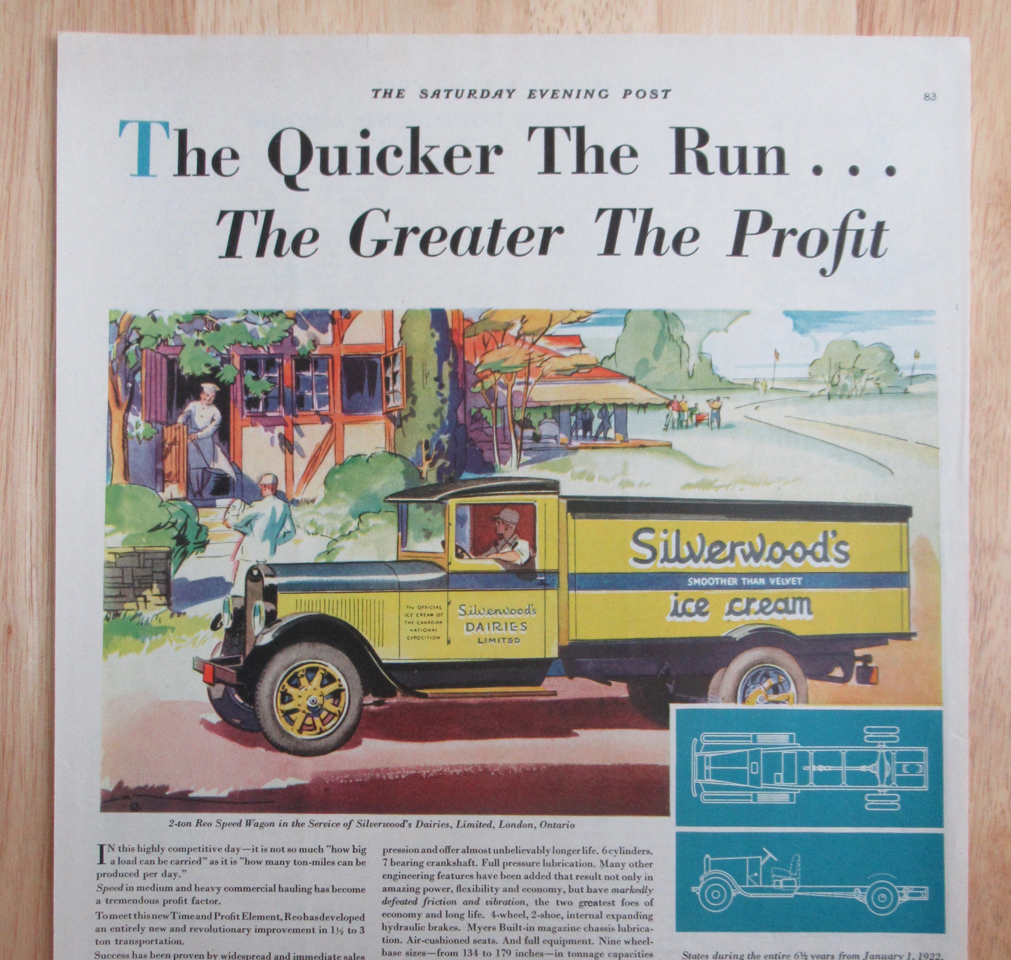 1929 REO Speed Wagon with Silverwood's Ice Cream Truck