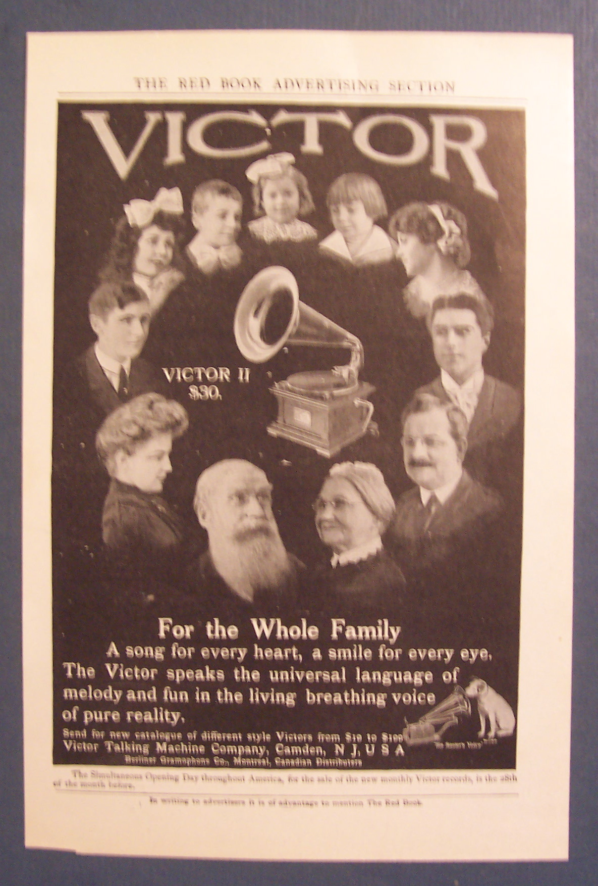 Vintage Ad: 1907  Victor II