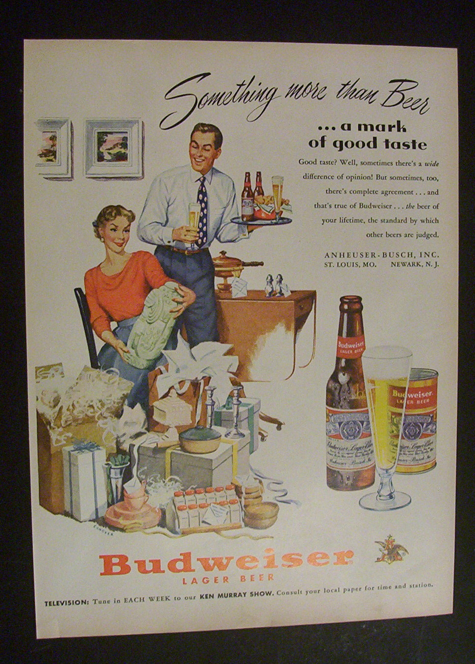 1951  Budweiser  Beer