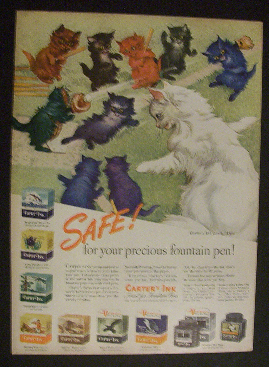 1944  Carter's  Ink  for  Fountain  Pens