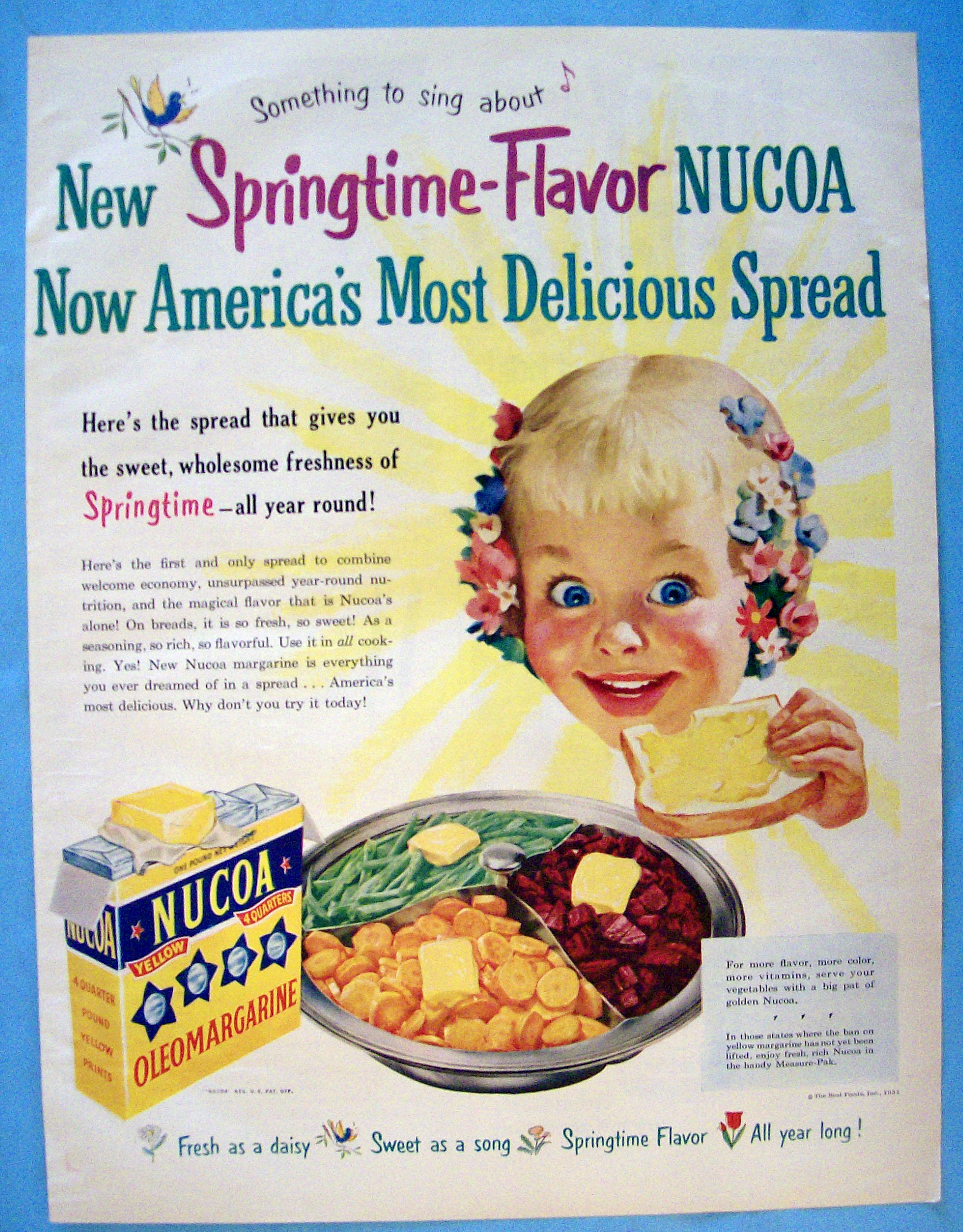 Vintage Ad: 1951 Nucoa Margarine