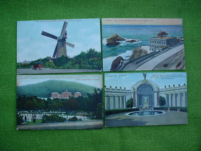9 Old San Francisco, Calif Postcards