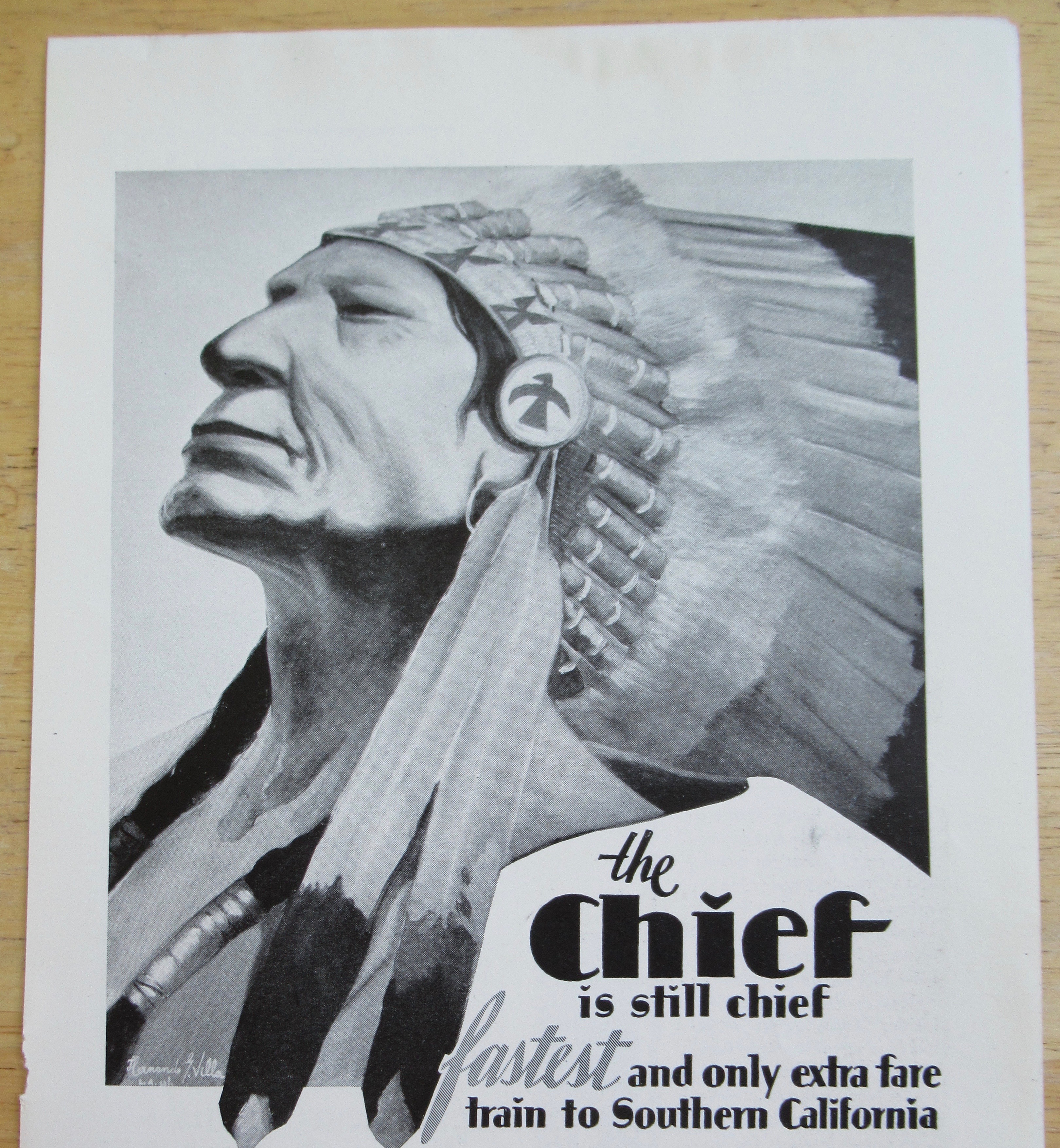 1929 Santa Fe with the Chief