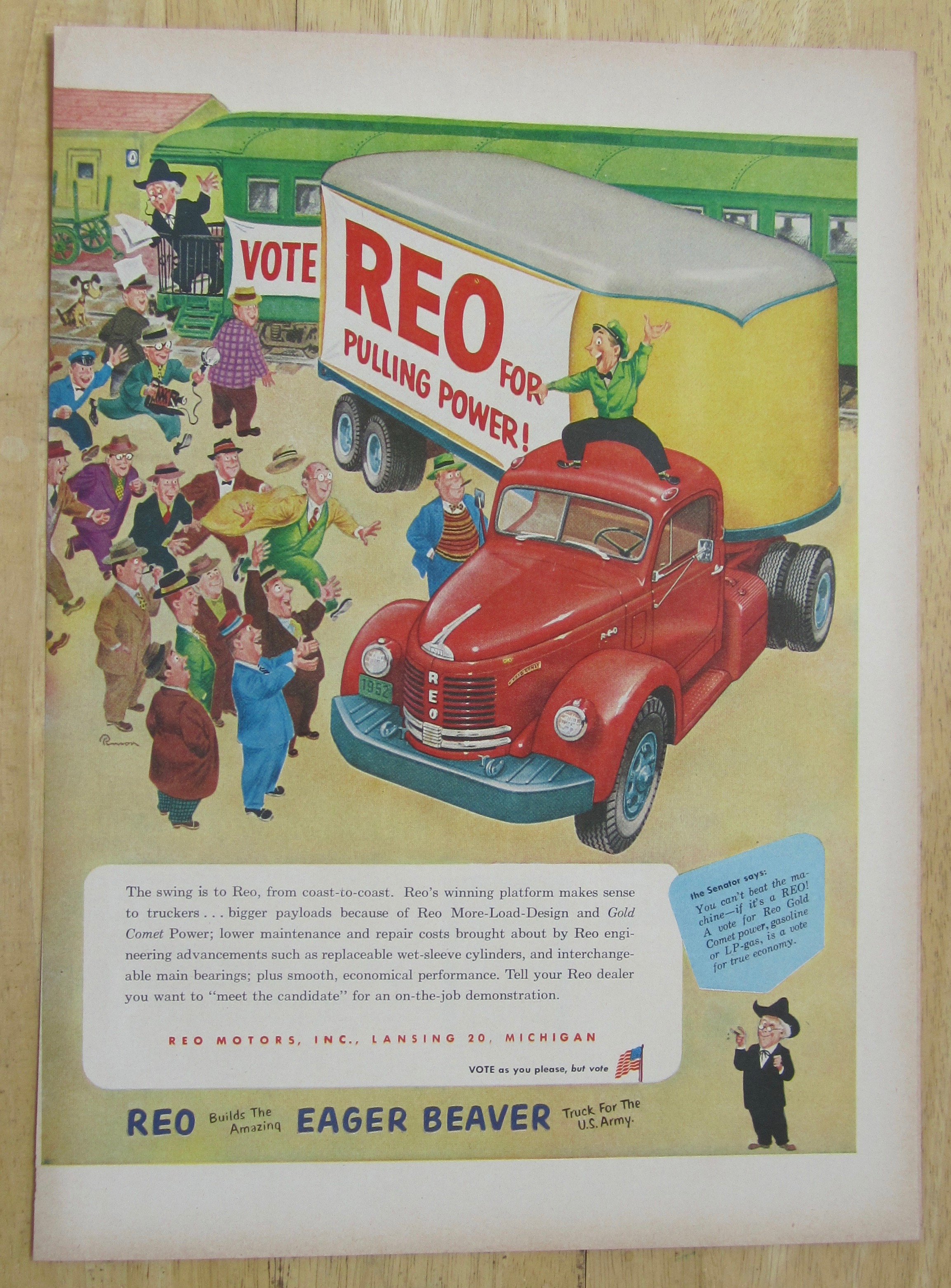 1952 Reo Trucks With The Eager Beaver
