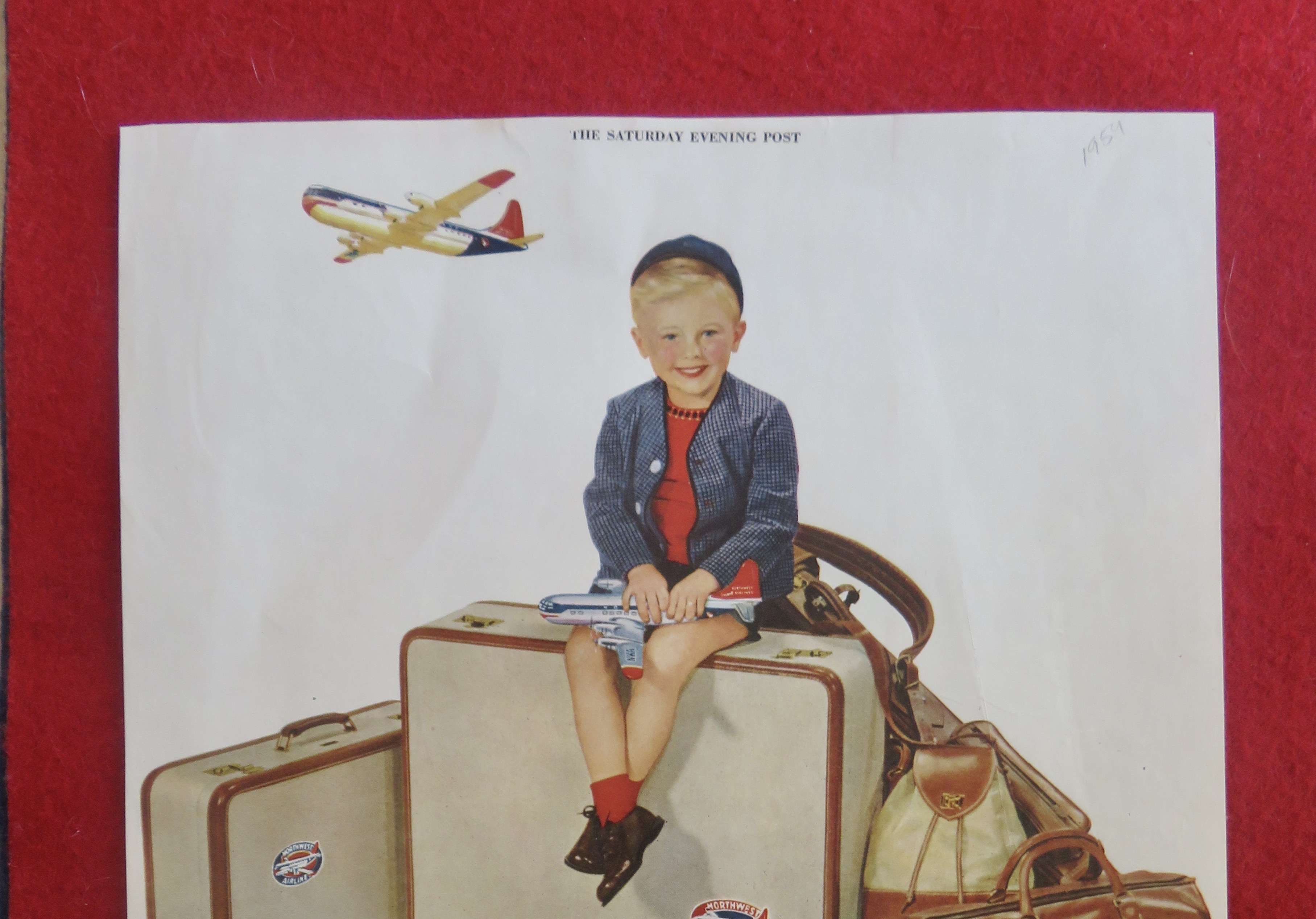 1950's Northwest Orient Airlines with Little Boy