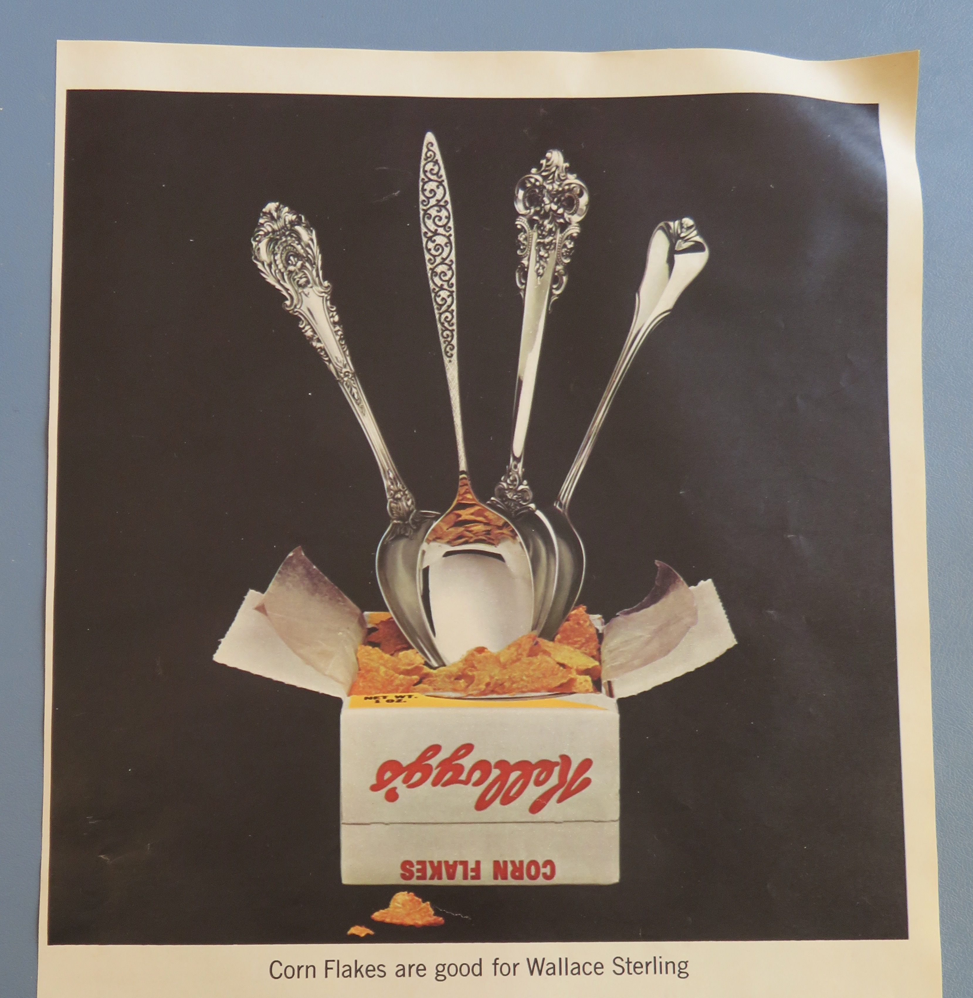 1966 Wallace Sterling with Spoons in Box of Corn Flakes