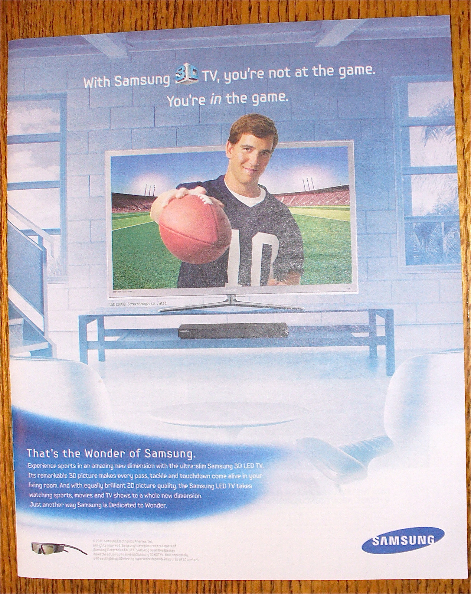 2010 Samsung with New York Giants' Eli Manning