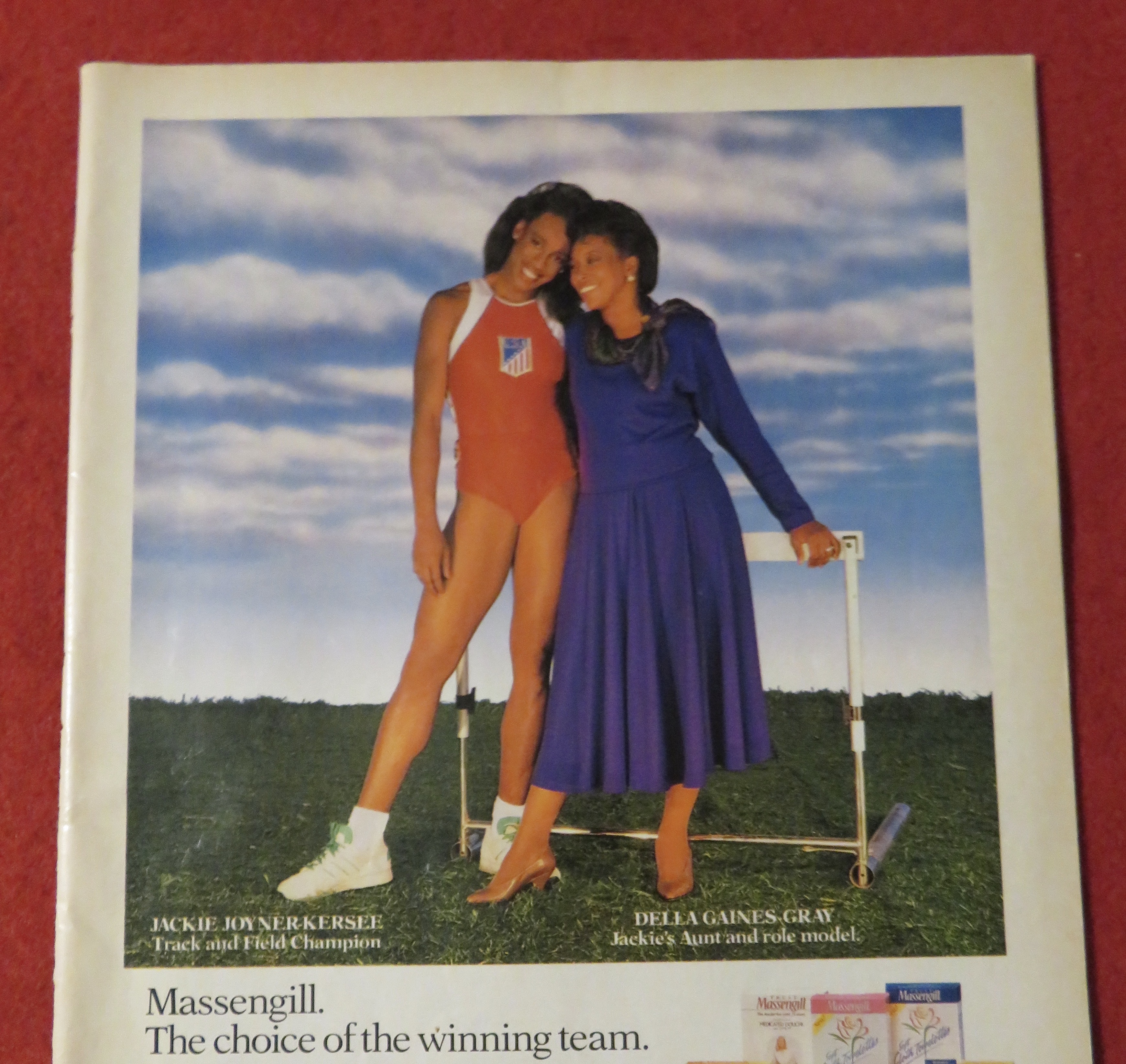 1990 Massengill with Jackie Joyner Kersee