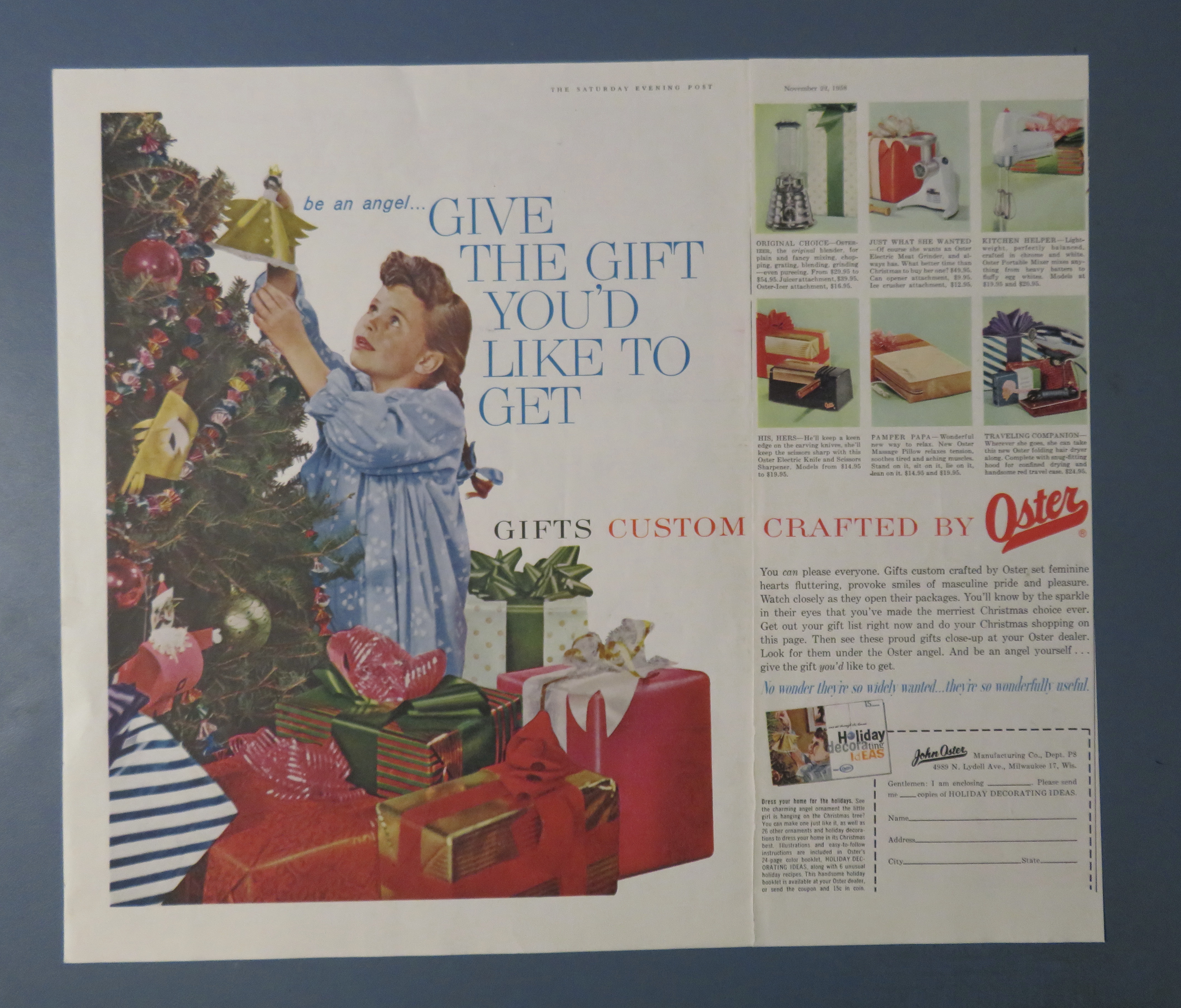 1958 Oster with Gifts Custom Crafted