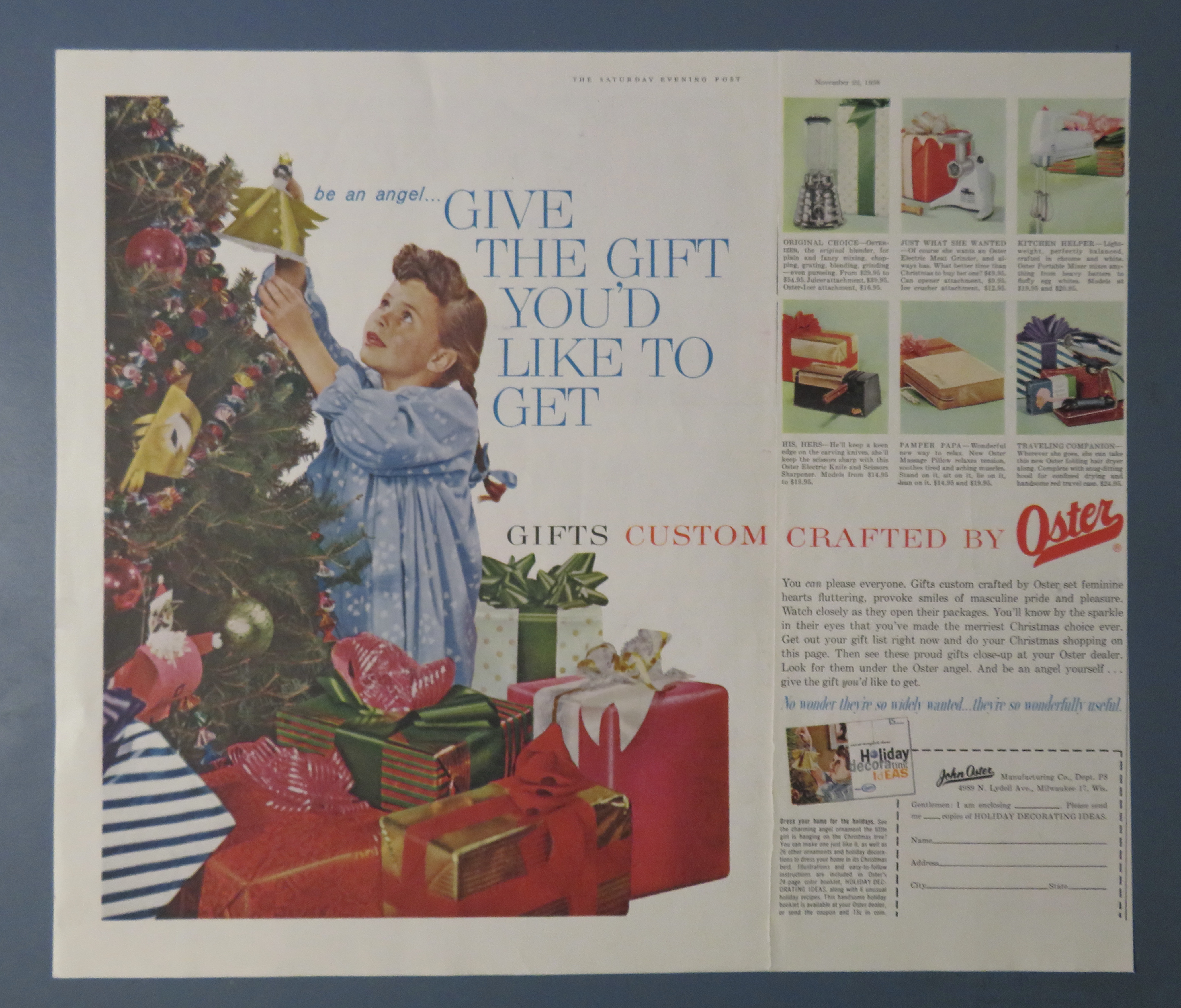 1958 Oster with Gifts Custom Crafted