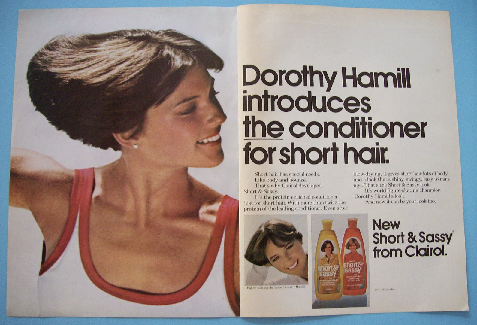 Vintage Ad: 1976 Clairol Short & Sassy w/Dorothy Hamill