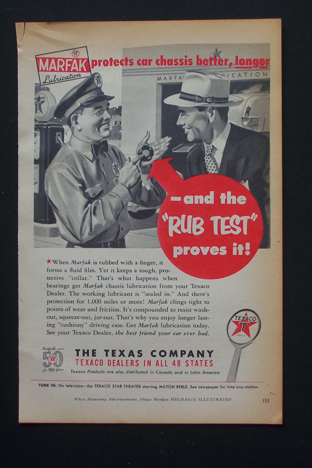 1952 Texaco with the Rub Test Proves It