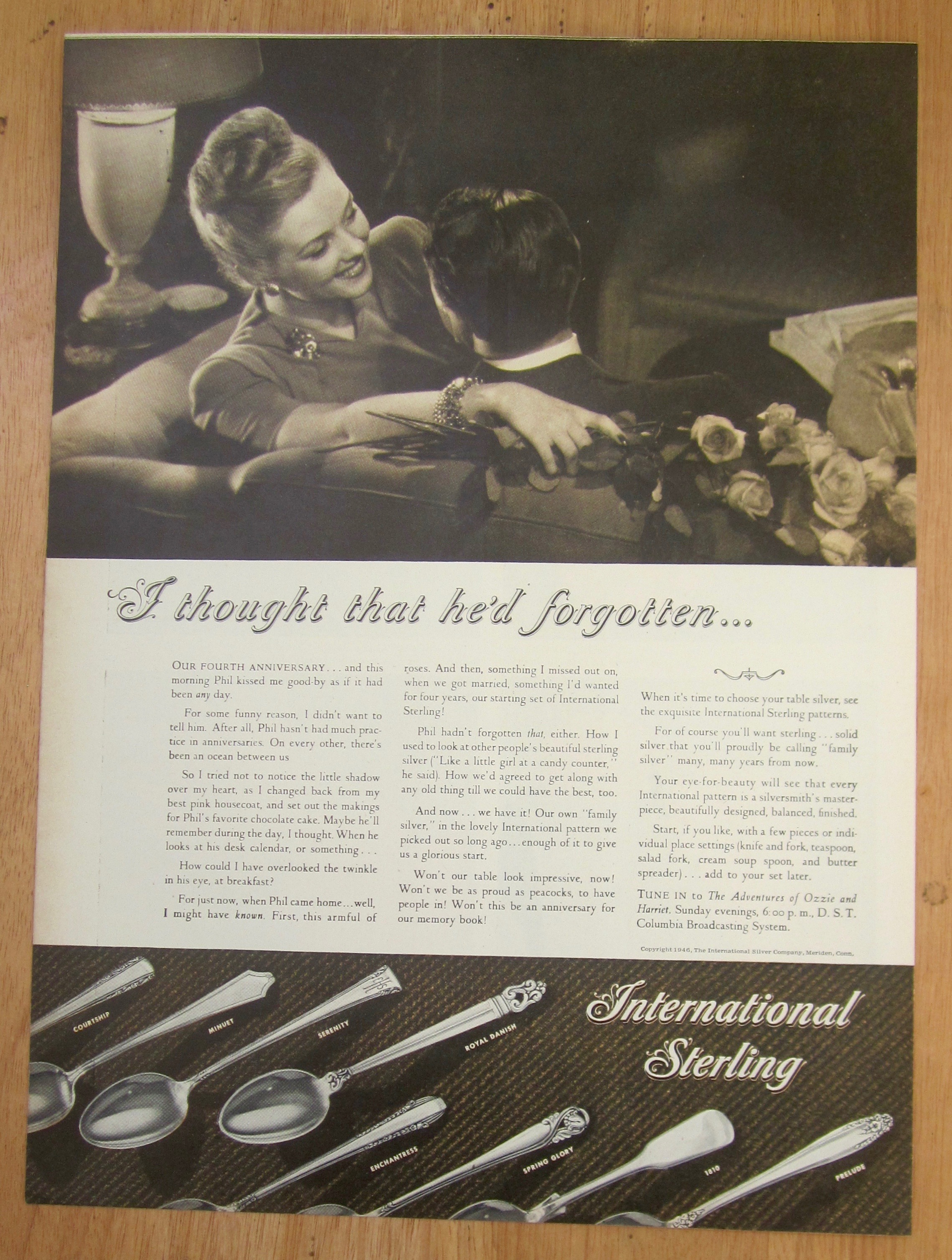 1946 International Sterling with Man & Woman on a Couch