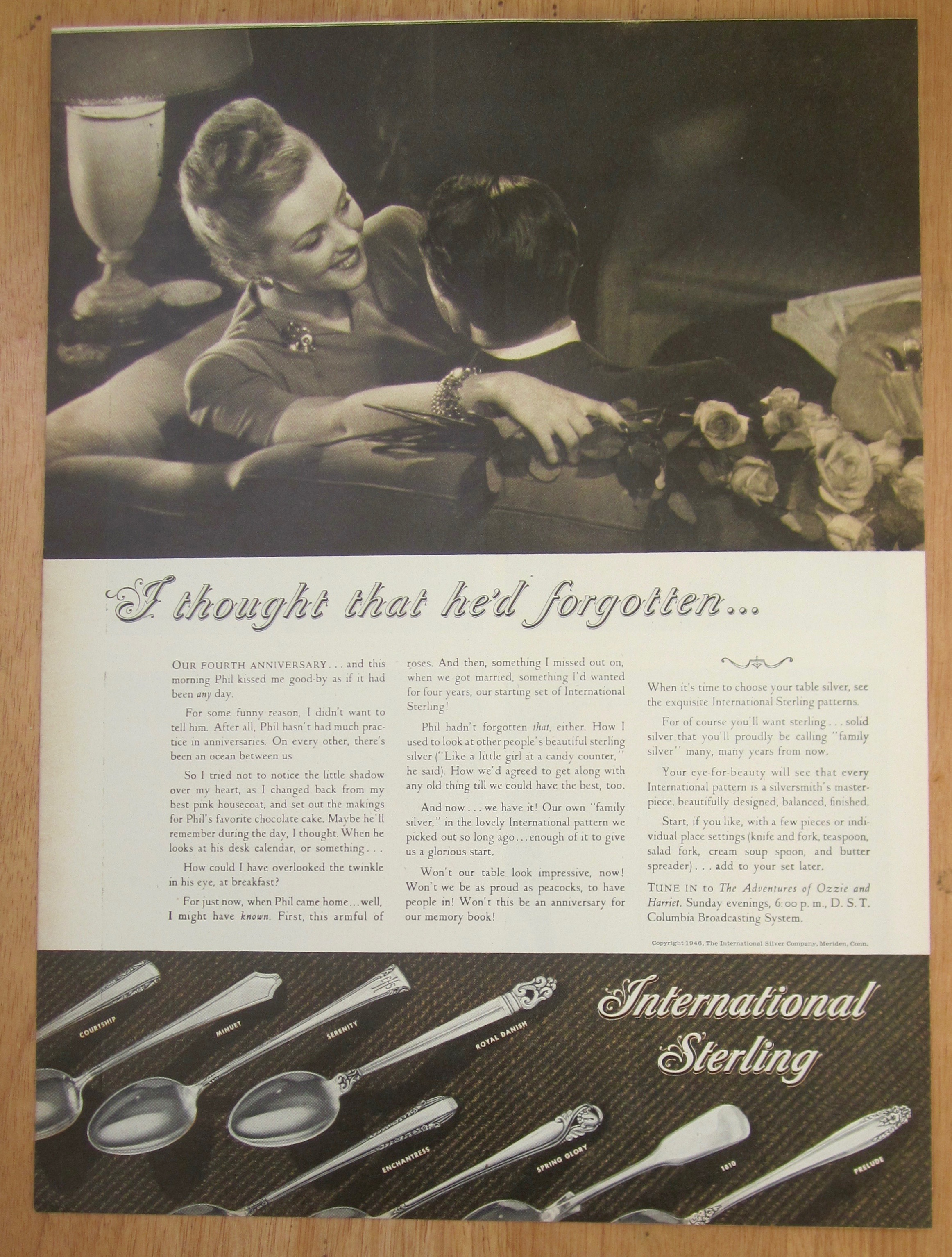 1946 International Sterling with Man & Woman on a Couch
