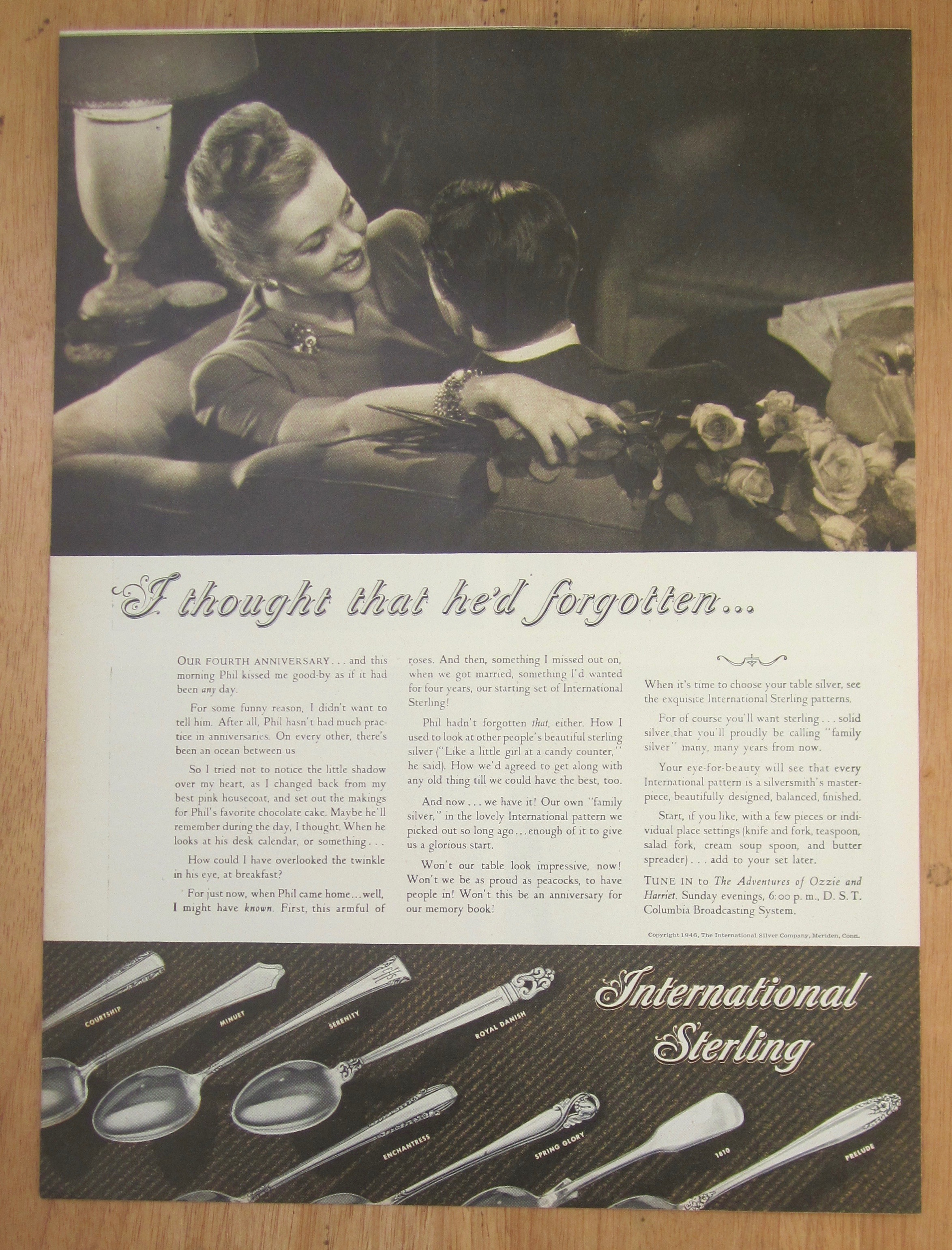 1946 International Sterling with Man & Woman on a Couch