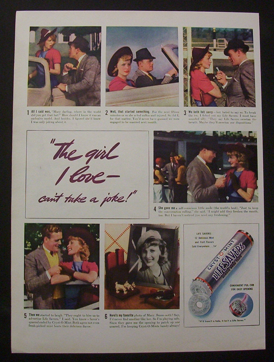 Vintage Ad: 1938  Lifesavers