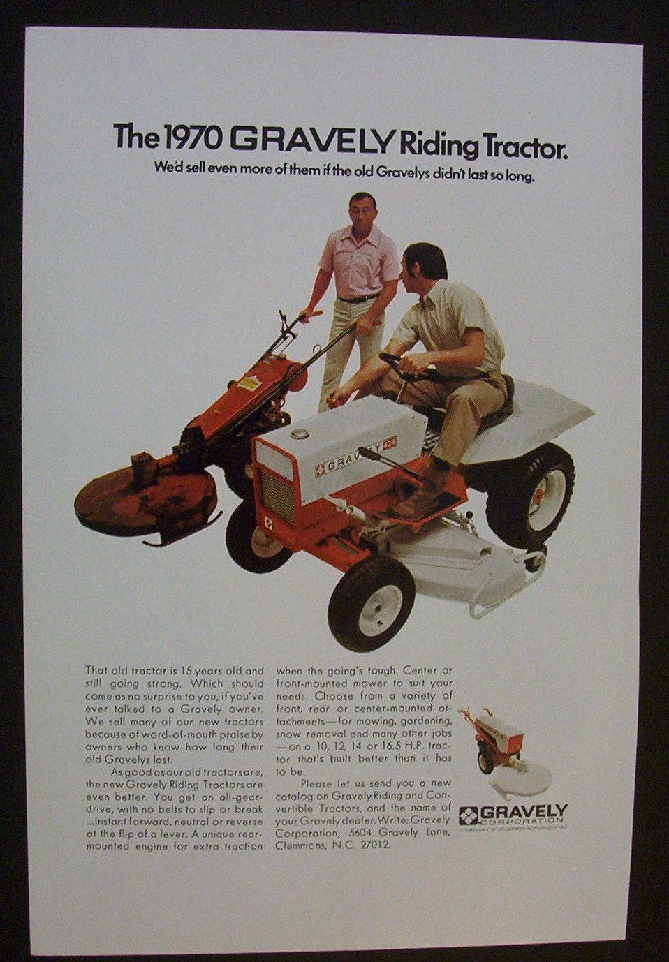 1970  Gravely  Riding  Tractor