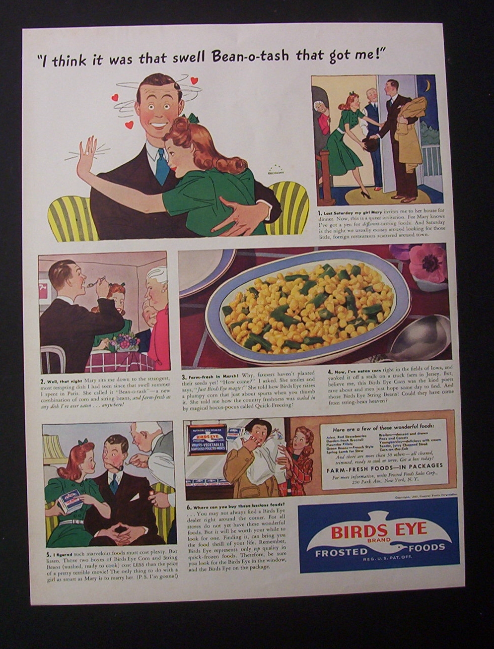1940  Birds  Eye  Frosted  Foods
