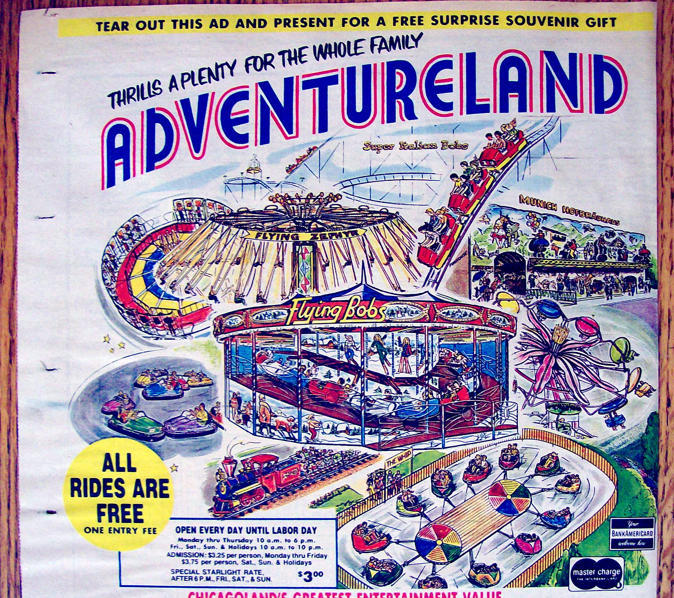 Vintage Ad: 1976 Adventure Land Amusement Park