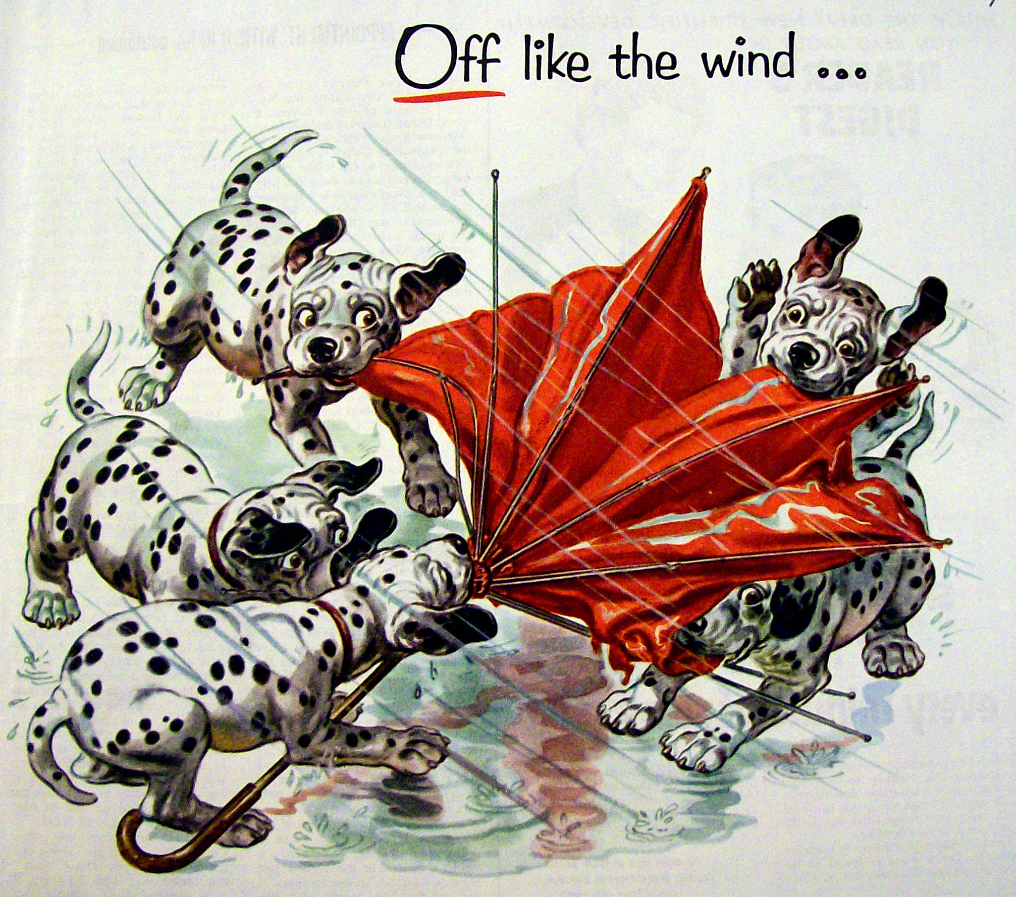 1954 Texaco Fire Chief Gasoline with Dalmatian Puppies