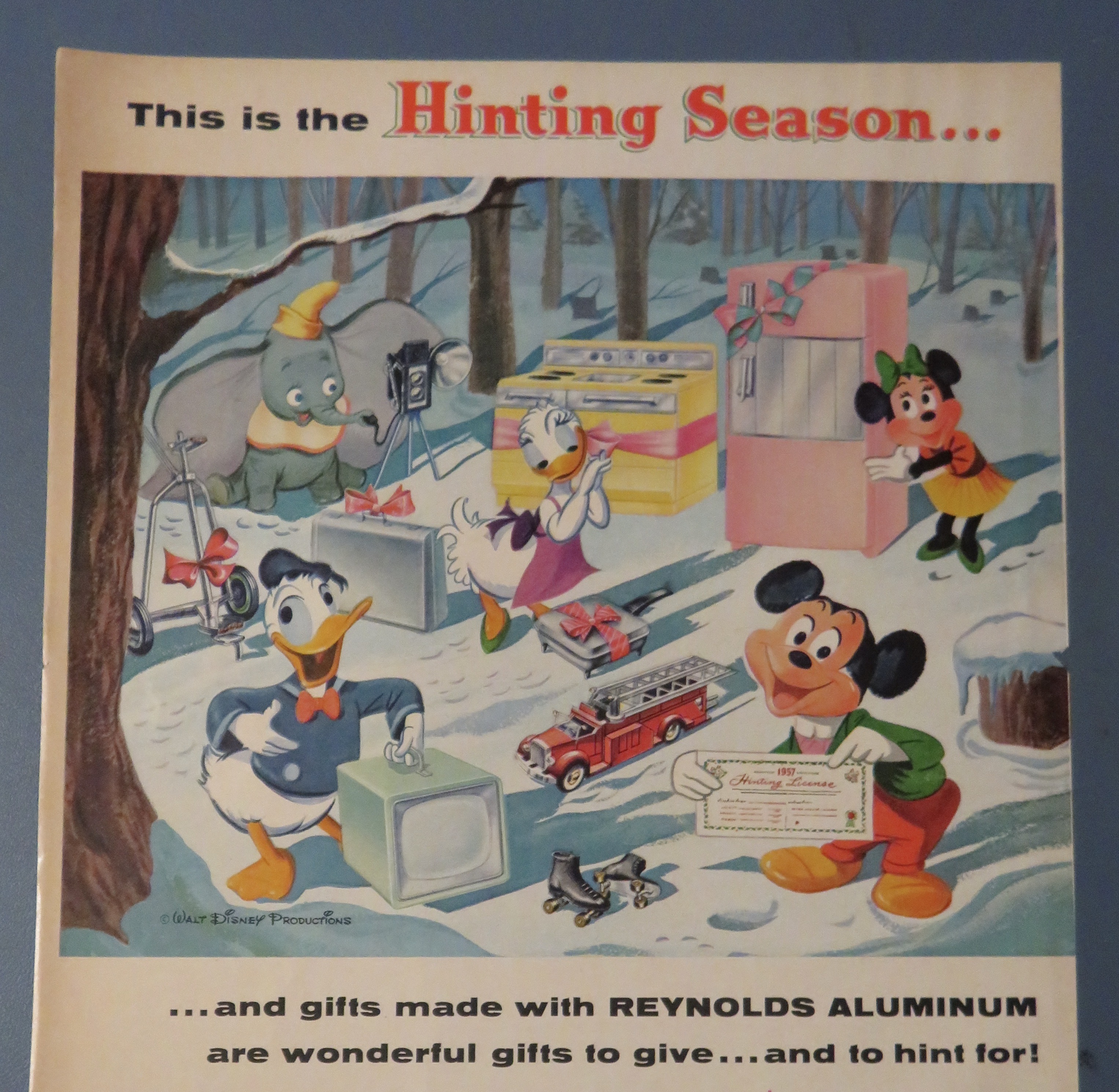 1957 Reynolds Aluminum with Mickey & Friends