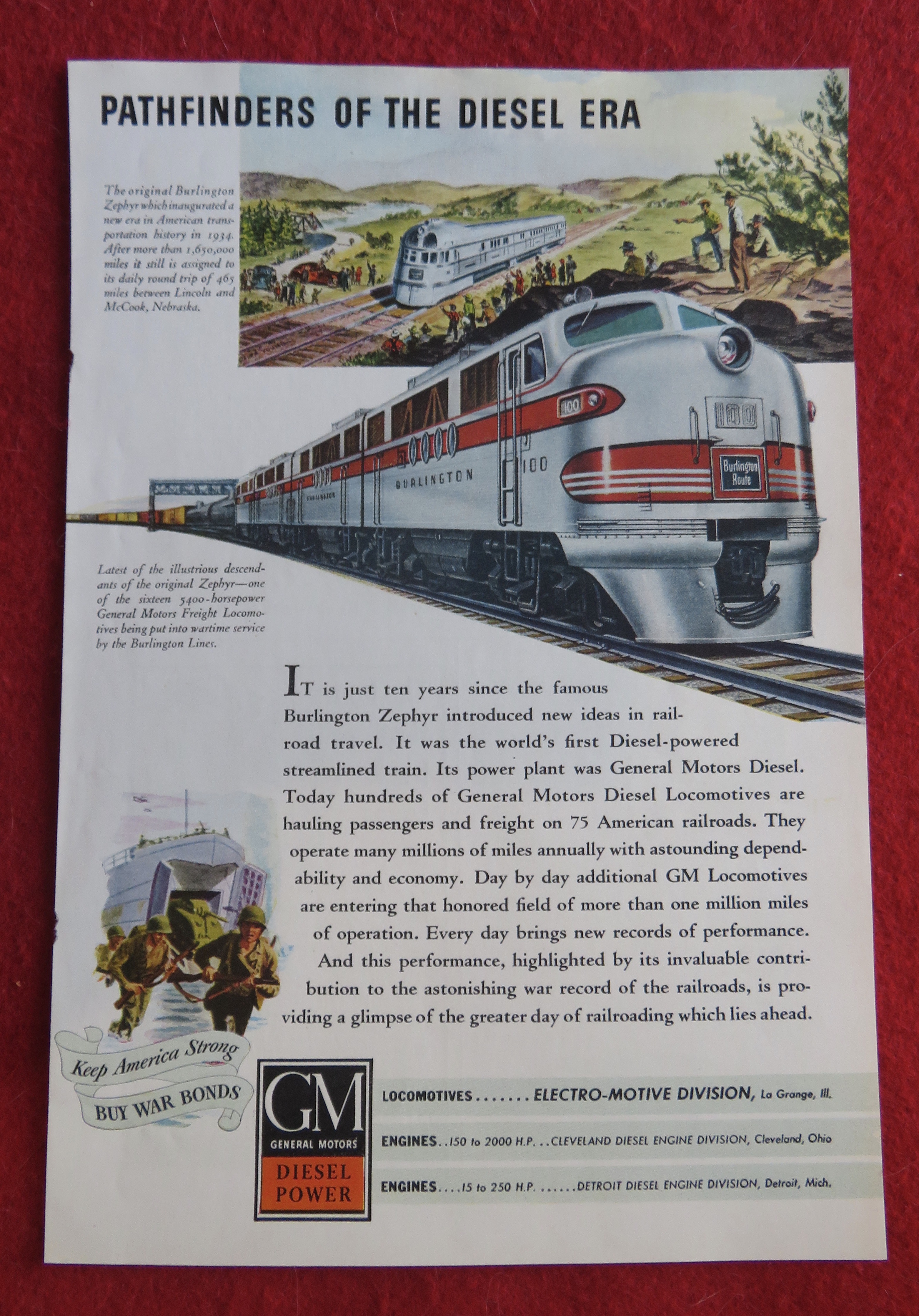 1944 General Motors Diesel Power with the Zephyr