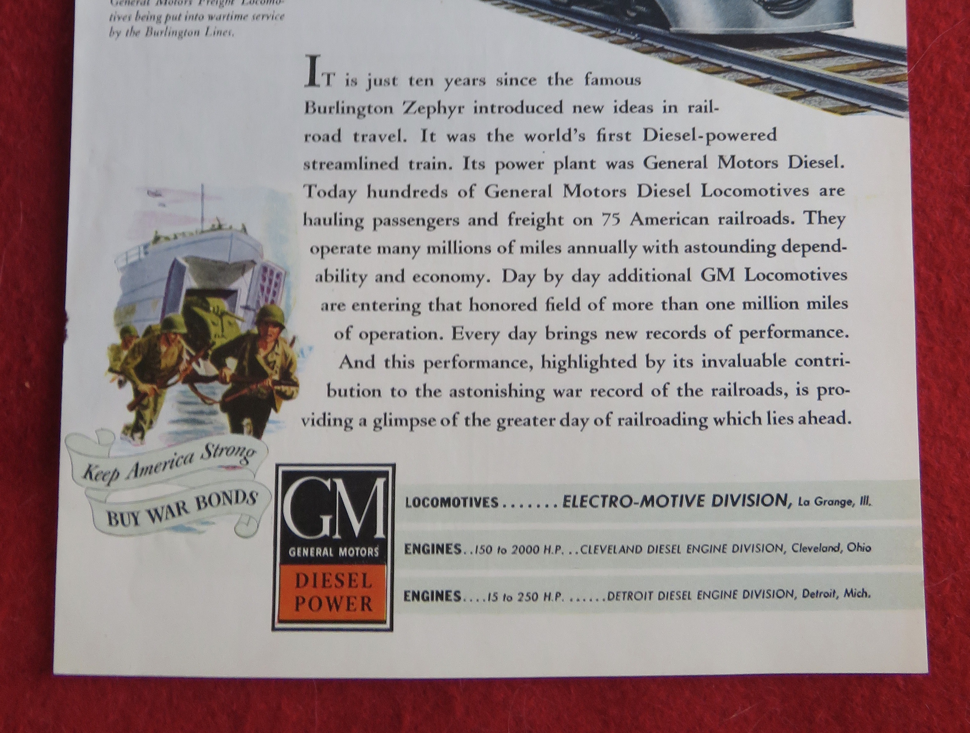1944 General Motors Diesel Power with the Zephyr