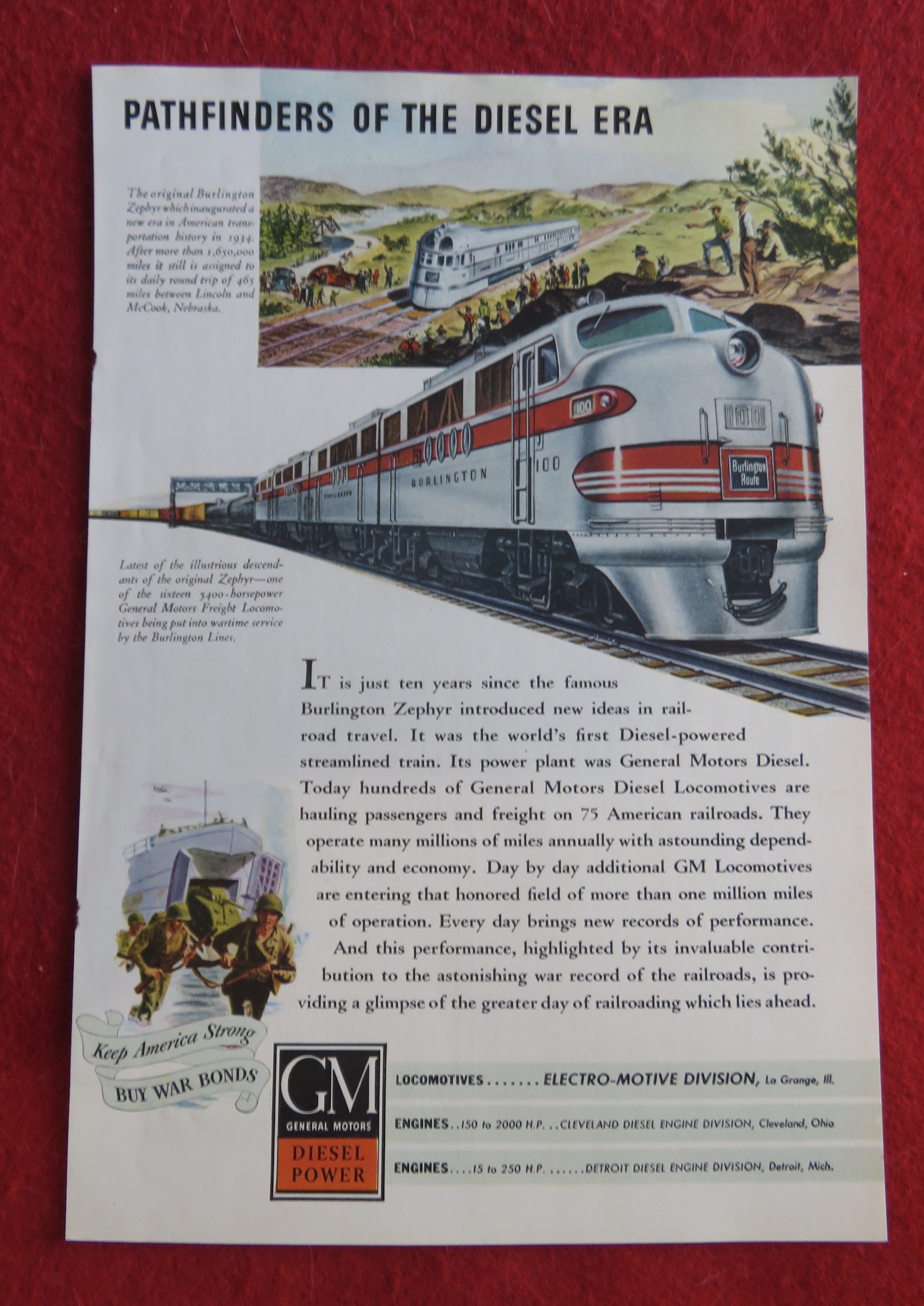 1944 General Motors Diesel Power with the Zephyr