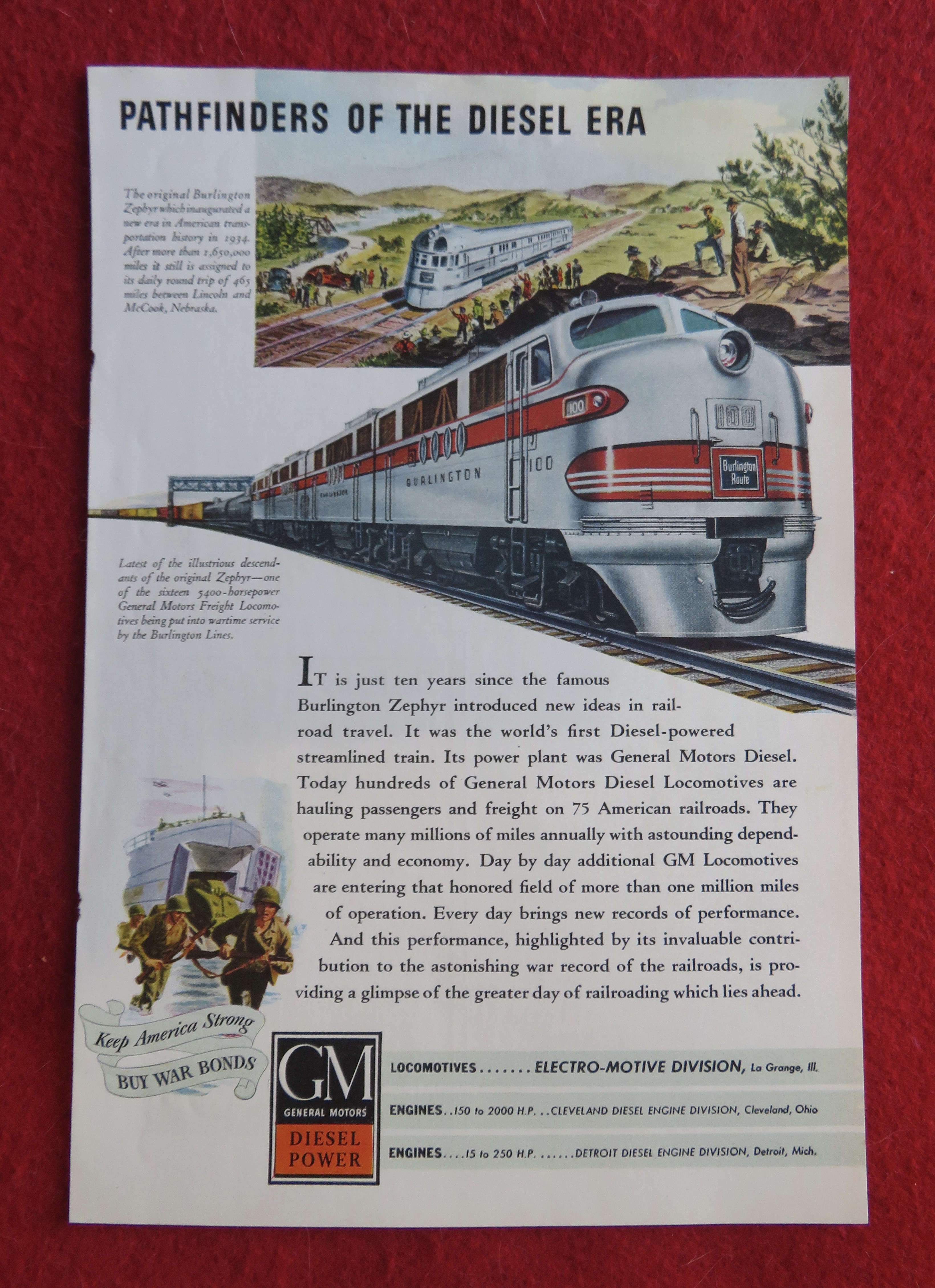 1944 General Motors Diesel Power with the Zephyr