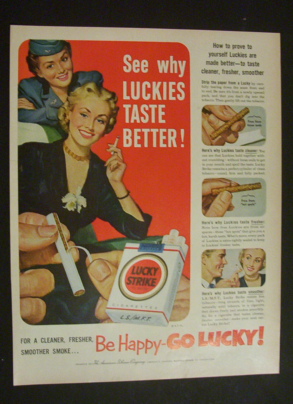 1952  Lucky  Strike  Cigarettes