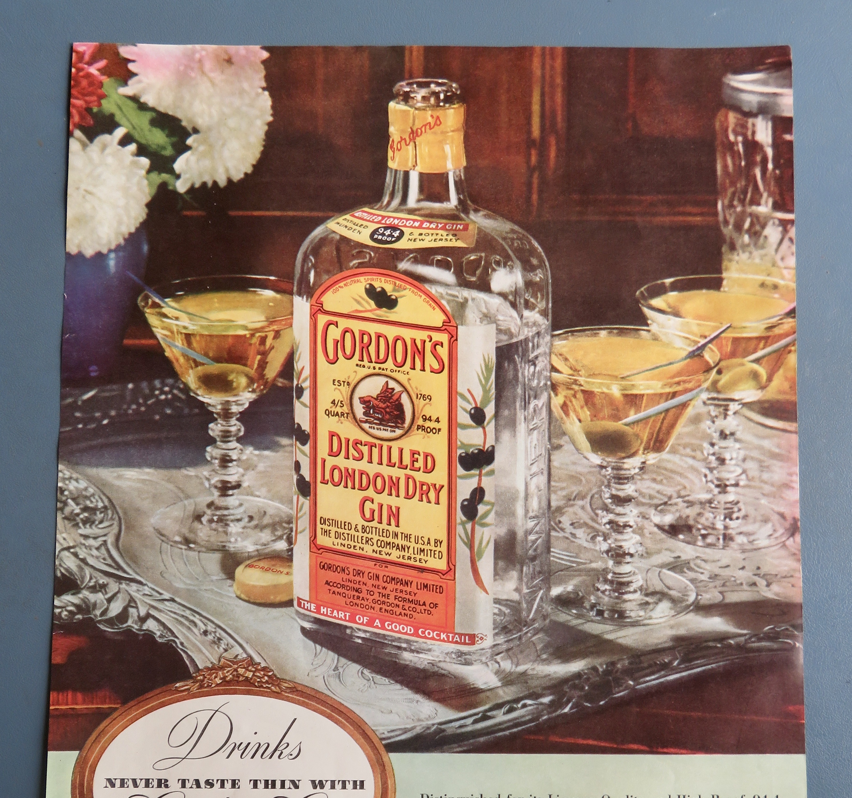 Gordon's Distilled London Dry Gin with Bottle Of Gin