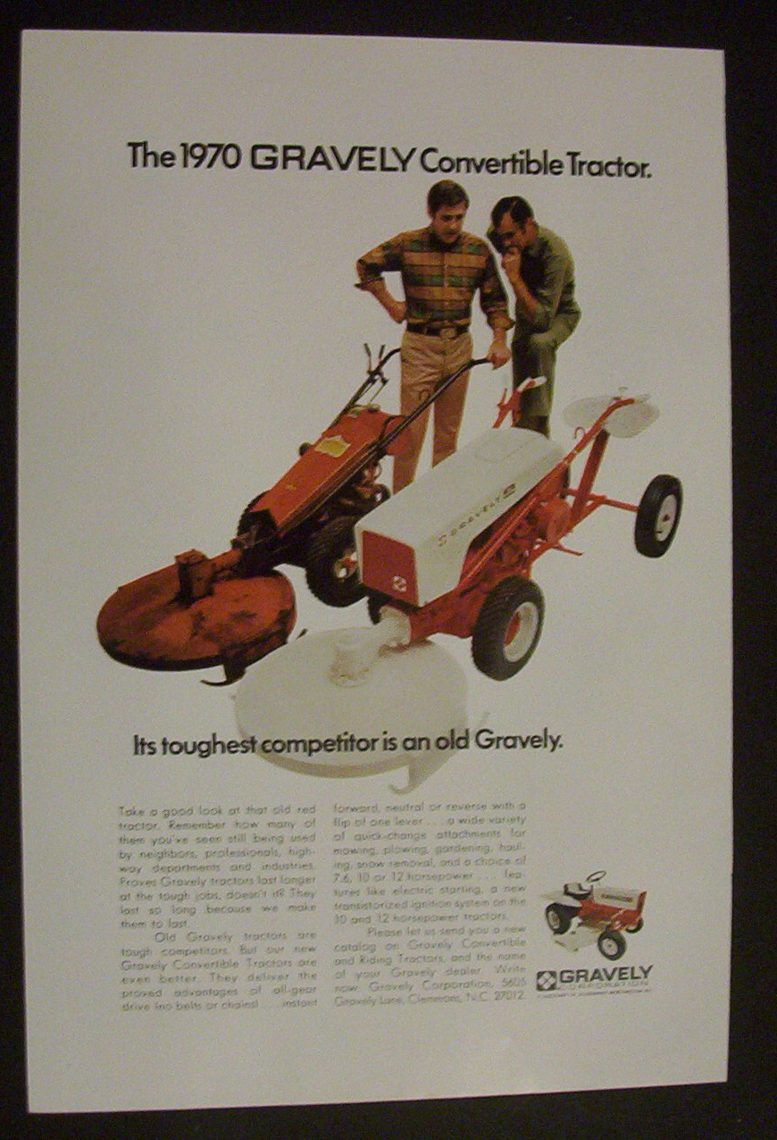 1970  Gravely   Convertible  Tractor
