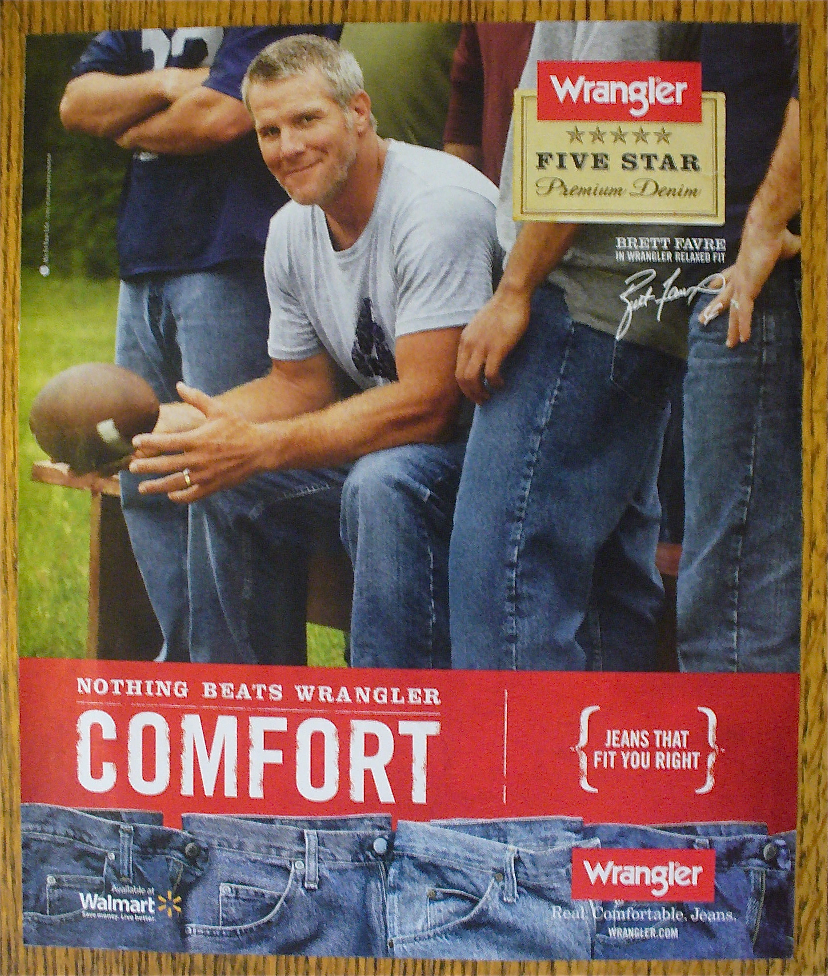 2010 Wrangler Jeans with Football's Brett Favre