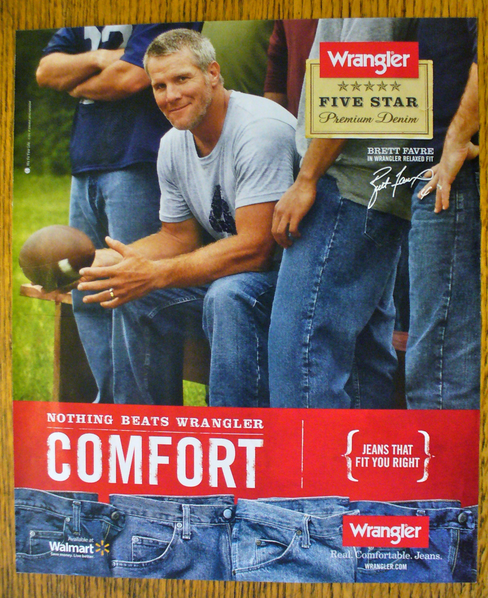 2010 Wrangler Jeans with Football's Brett Favre