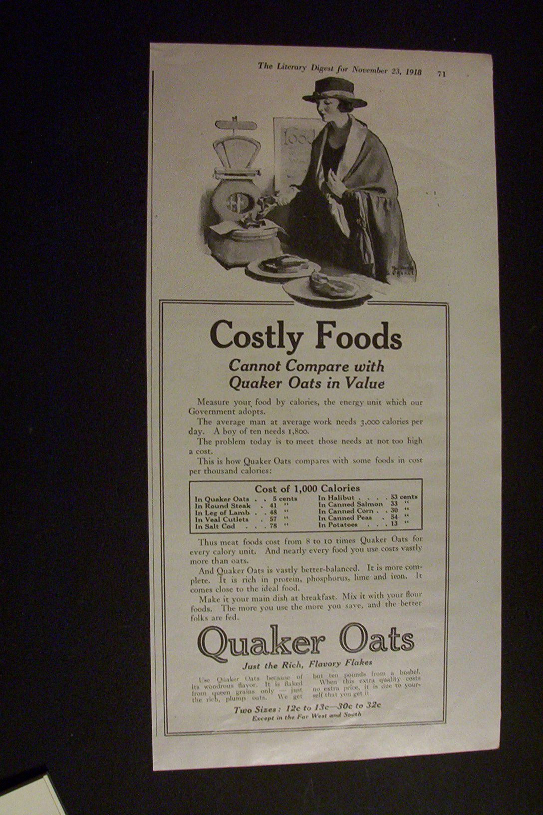 1918  Quaker  Oats