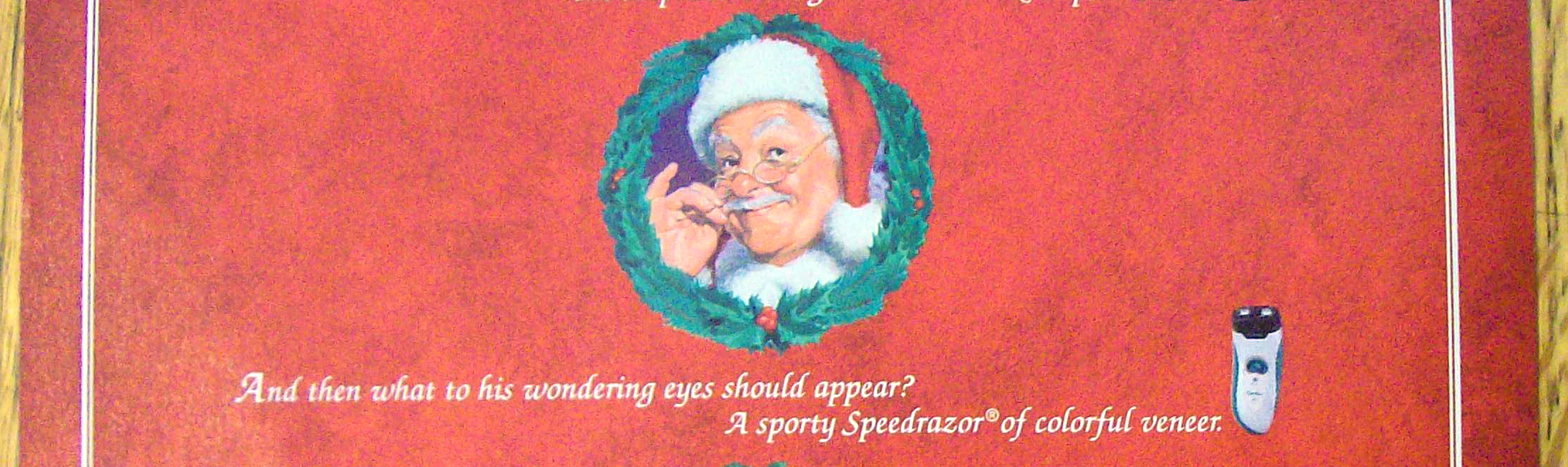 Vintage Ad: 1995 Norelco with Santa Claus