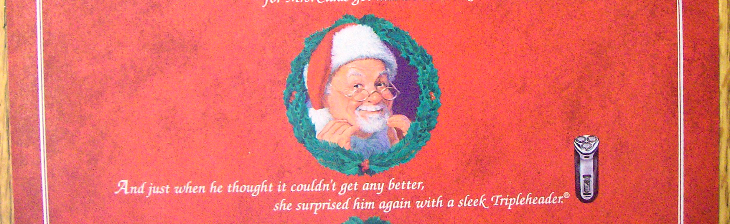 Vintage Ad: 1995 Norelco with Santa Claus