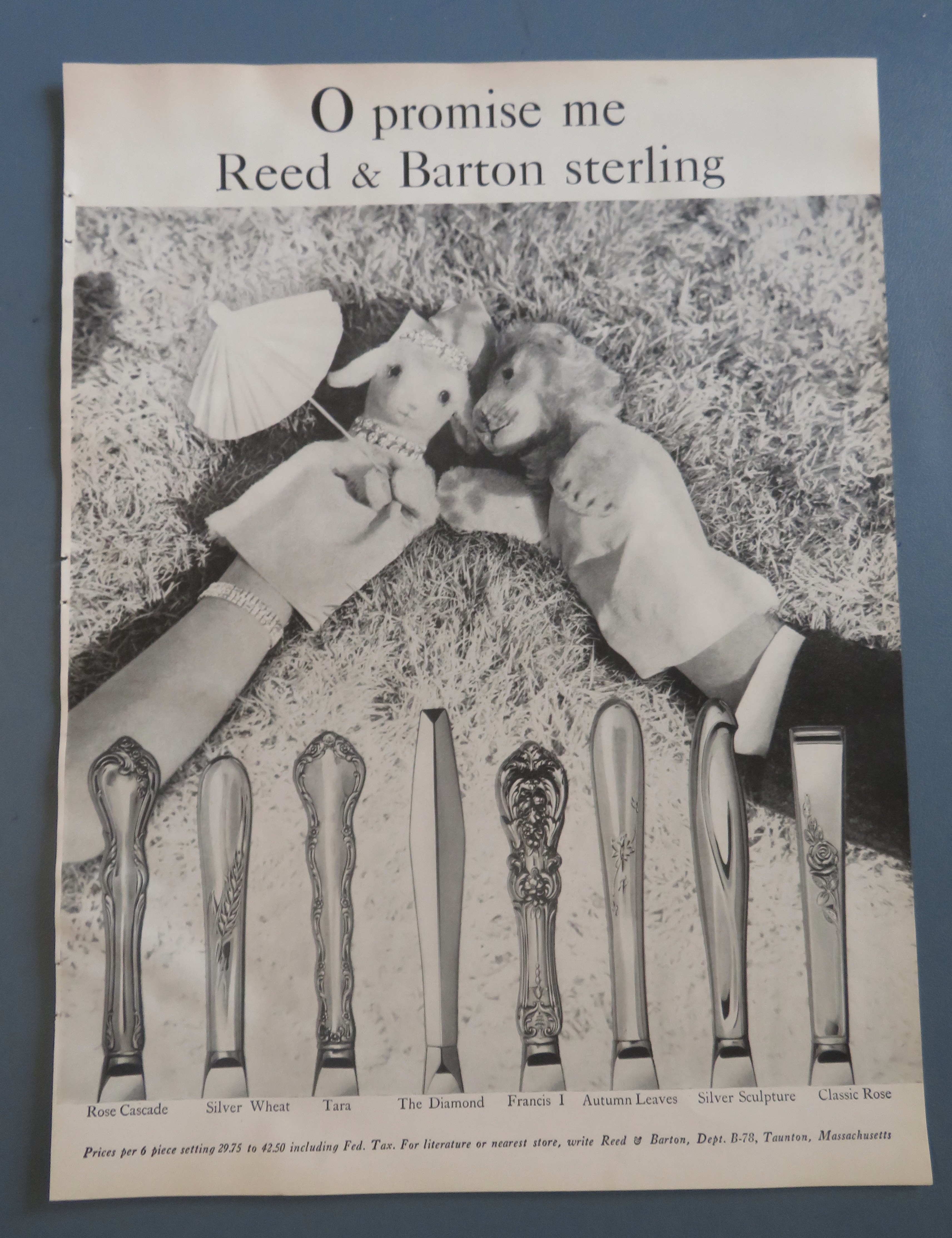1958 Reed & Barton Sterling with 8 Different Styles