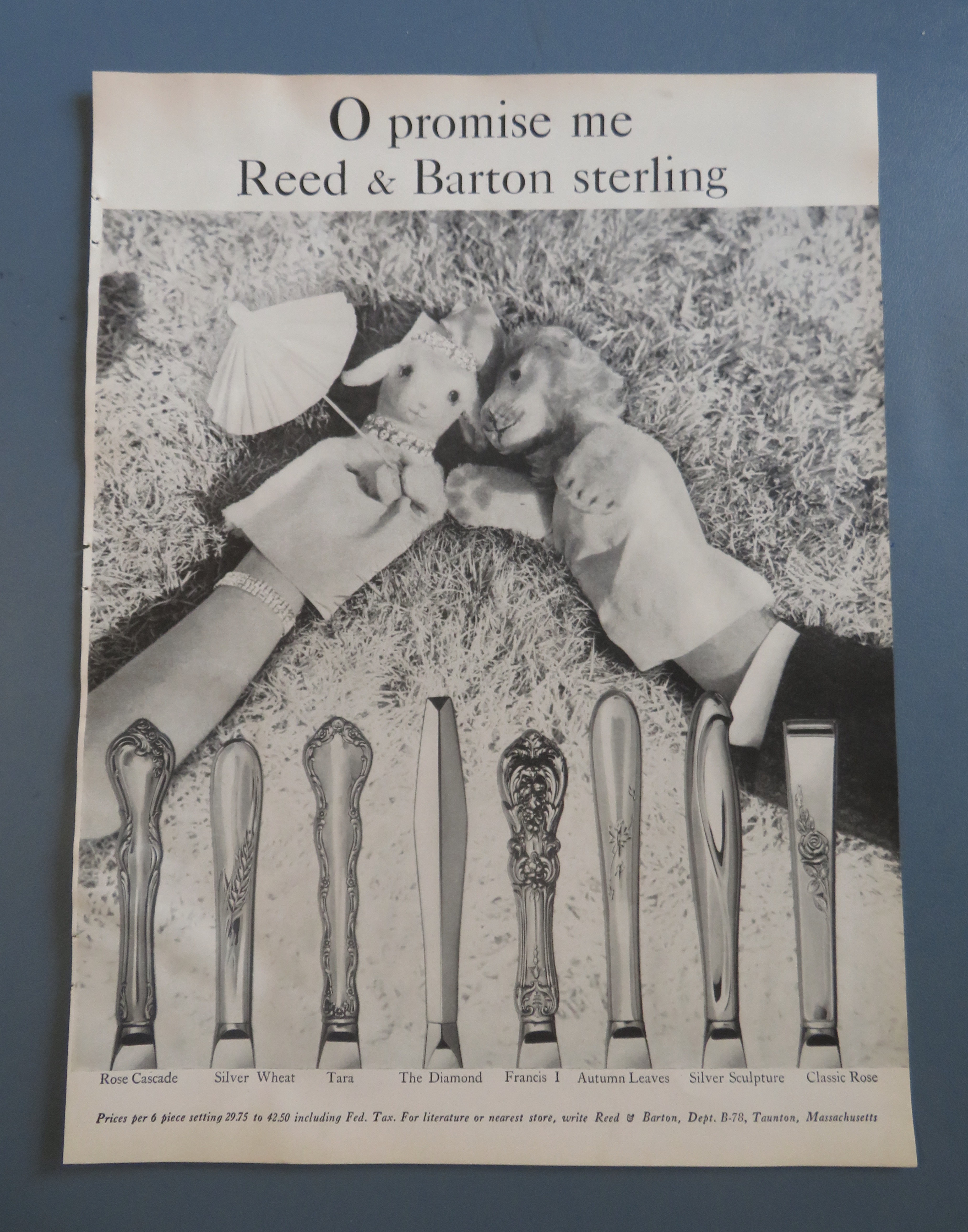 1958 Reed & Barton Sterling with 8 Different Styles